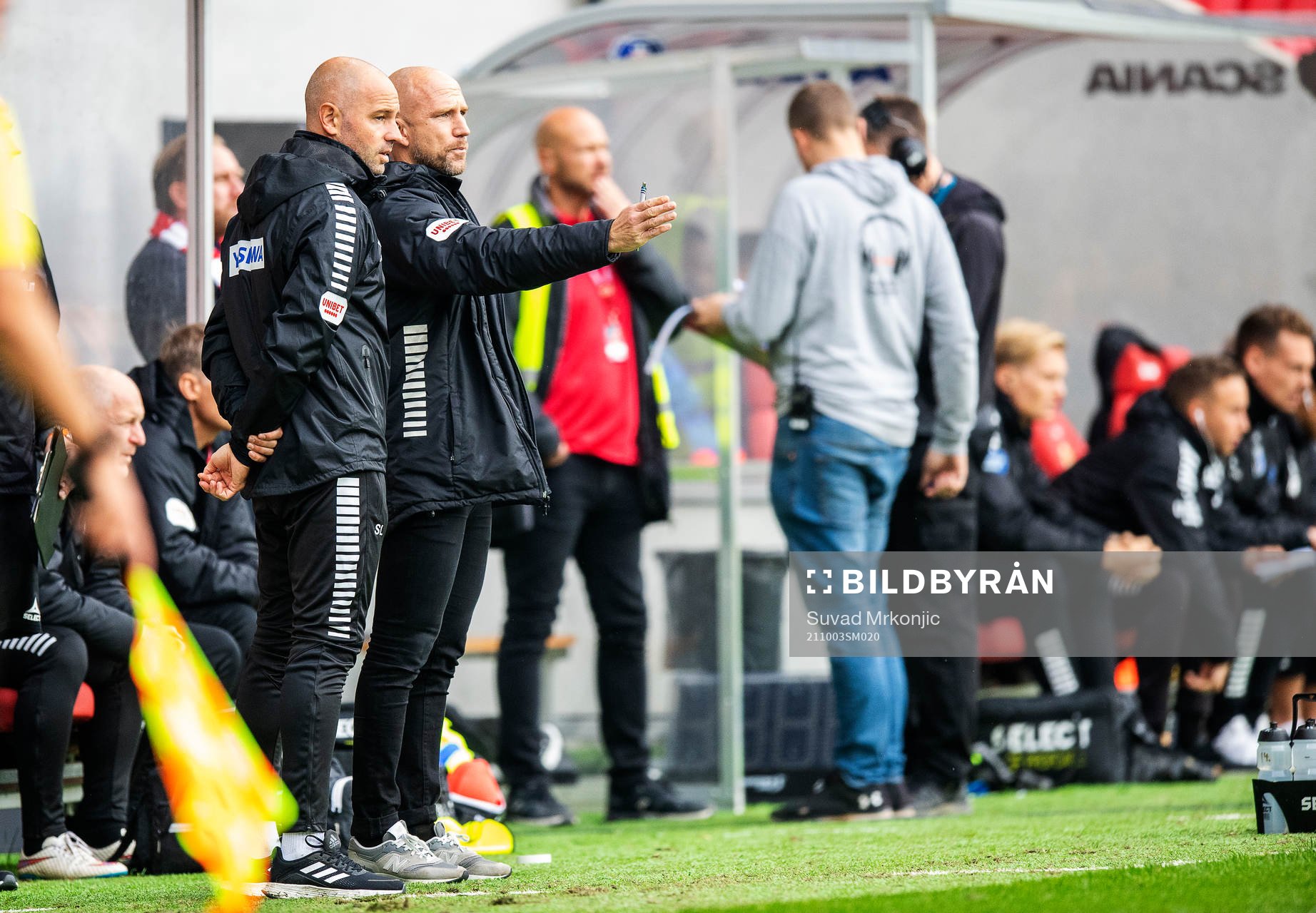 Kalmars assisterande tränare Stefan Larsson och tränare