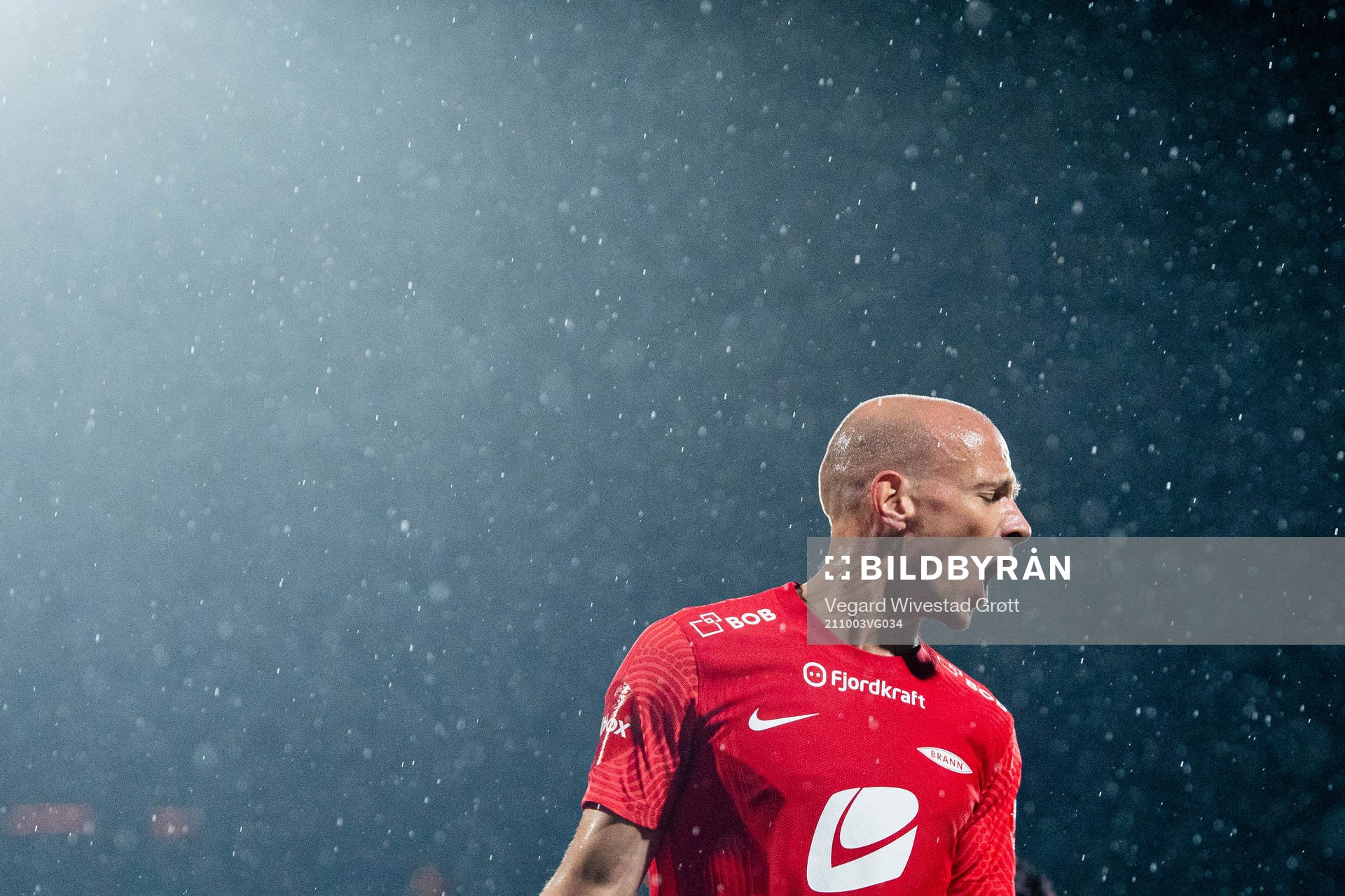 Ruben Kristiansen of Brann reacts