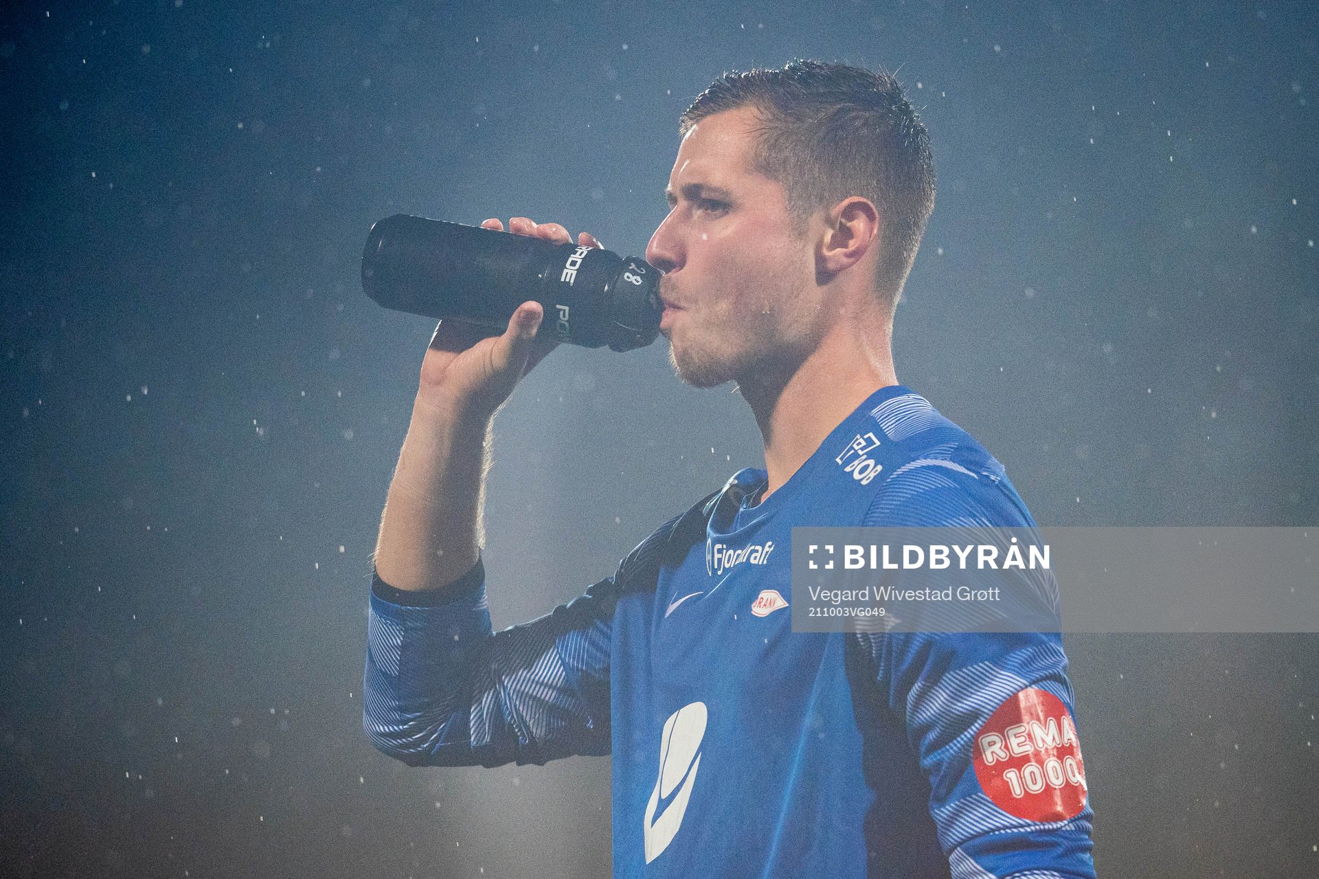 Goalkeeper Hannes Lennart Grill of Brann after the Eliteserien football match between Mjøndalen and Brann on October 3, 2021 in Mjøndalen. 