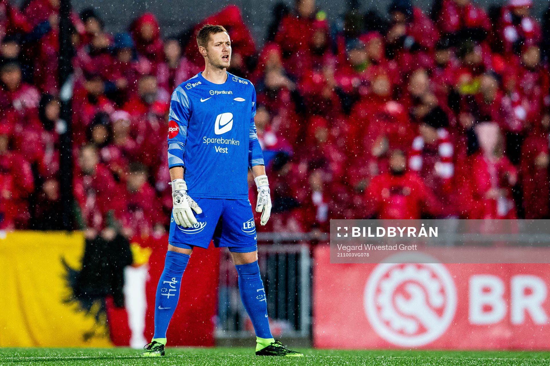 Goalkeeper Hannes Lennart Grill of Brann