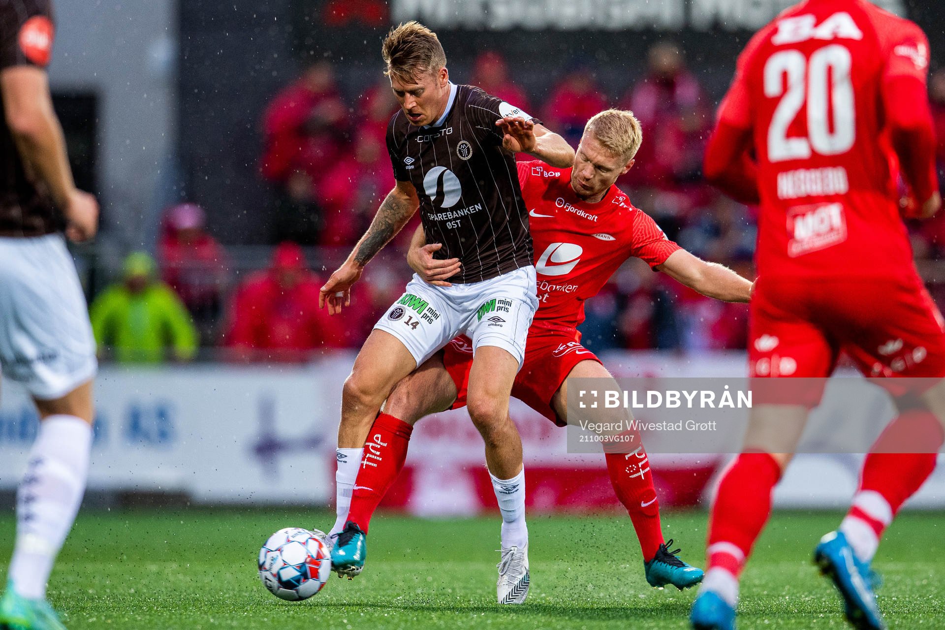 Kent Håvard Eriksen of Mjøndalen and Sivert Heltne Nilsen