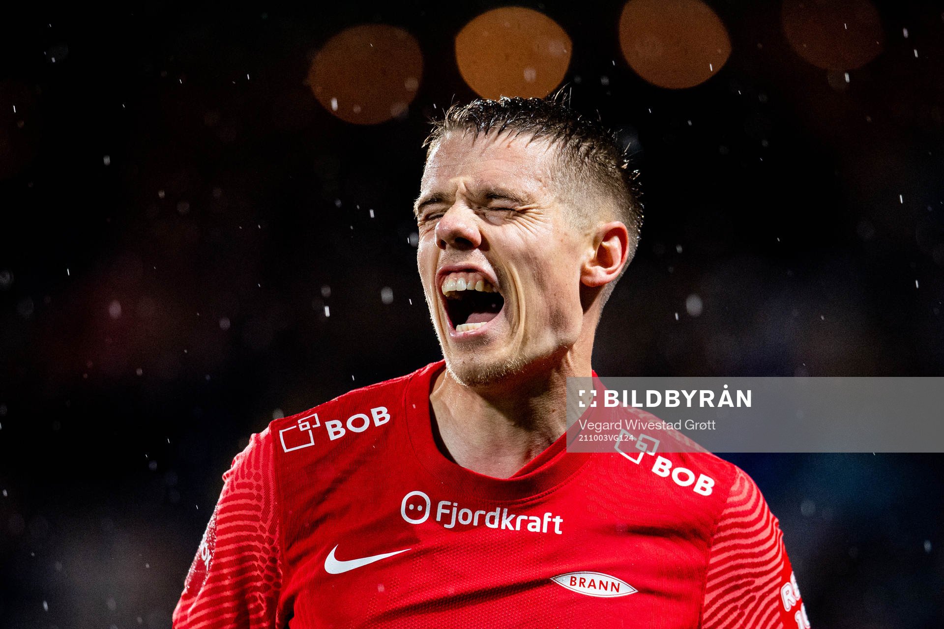 Robert Taylor of Brann reacts