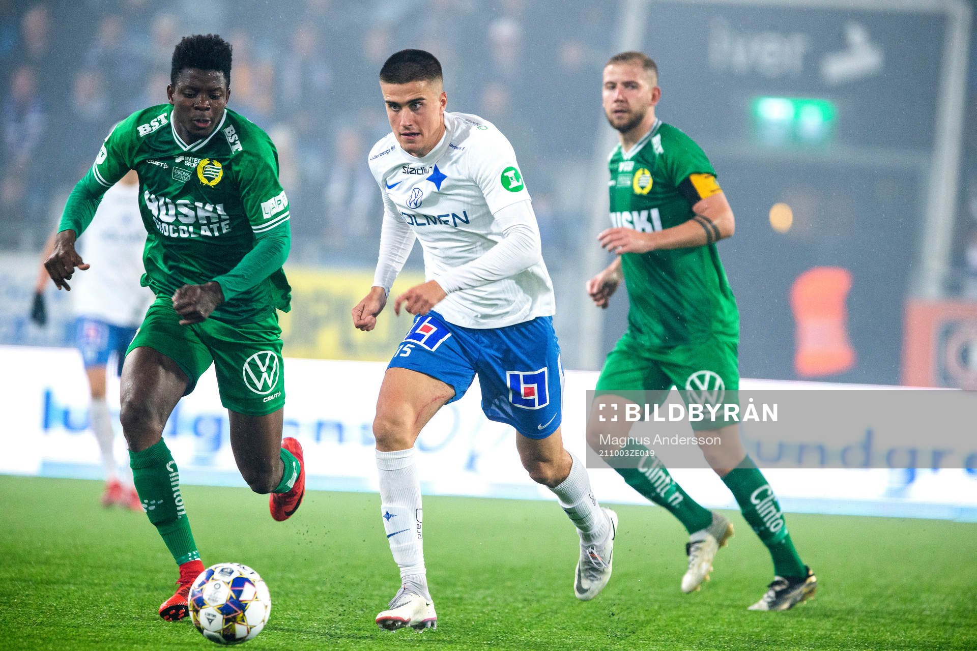 Hammarbys Aziz Mohammed Ouattara jagar IFK Norrköpings