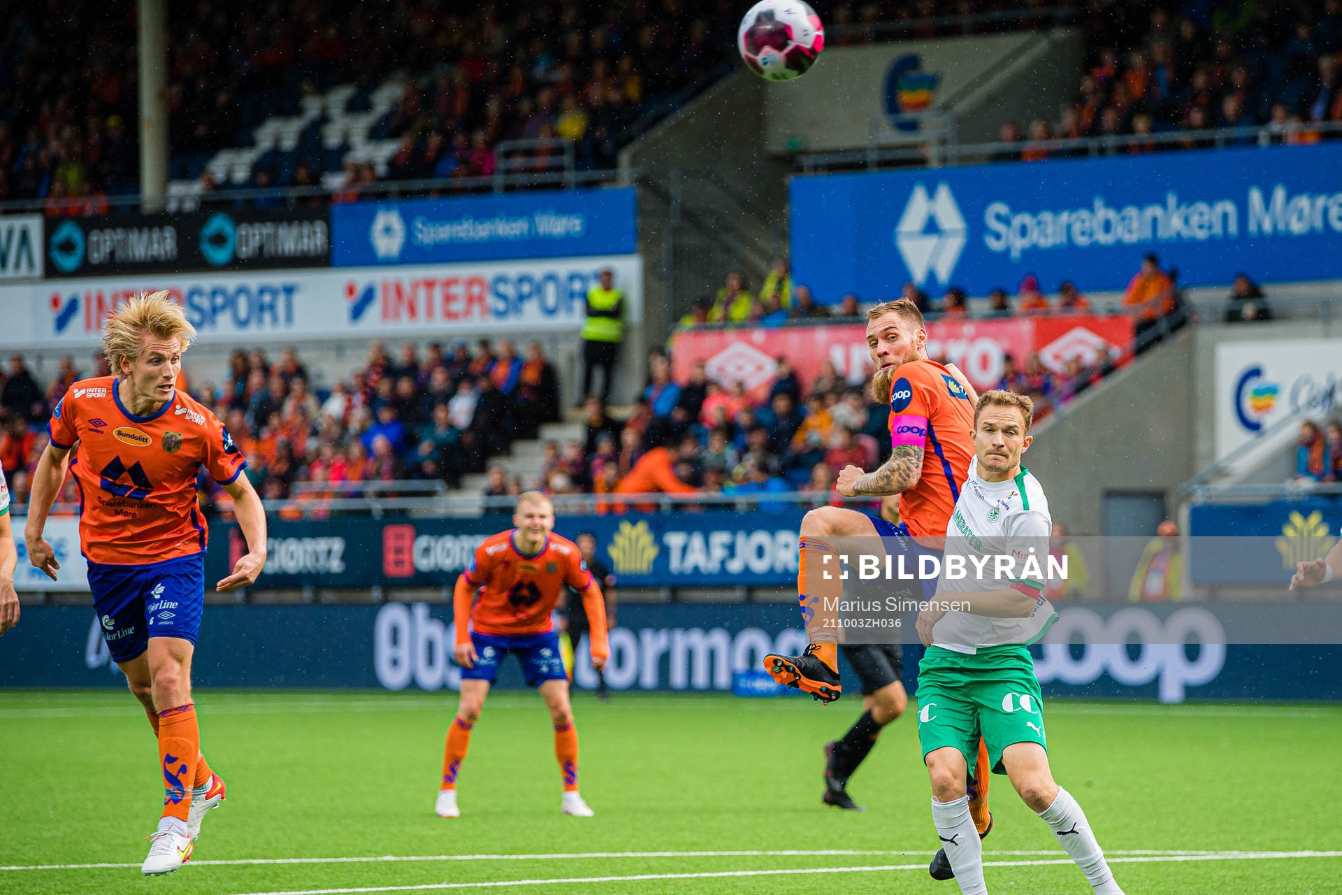 Erlend Segberg of Aalesund scores the 1-0 goal