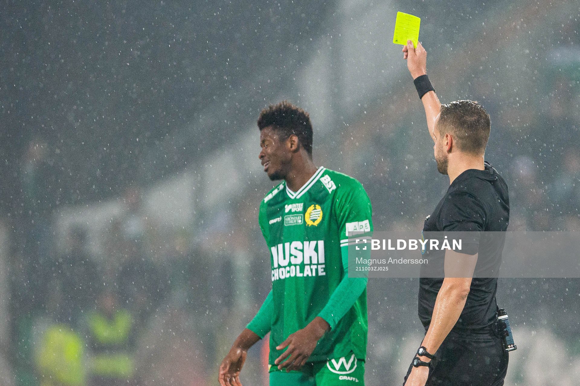 Hammarbys Aziz Mohammed Ouattara varnas av domare Victor