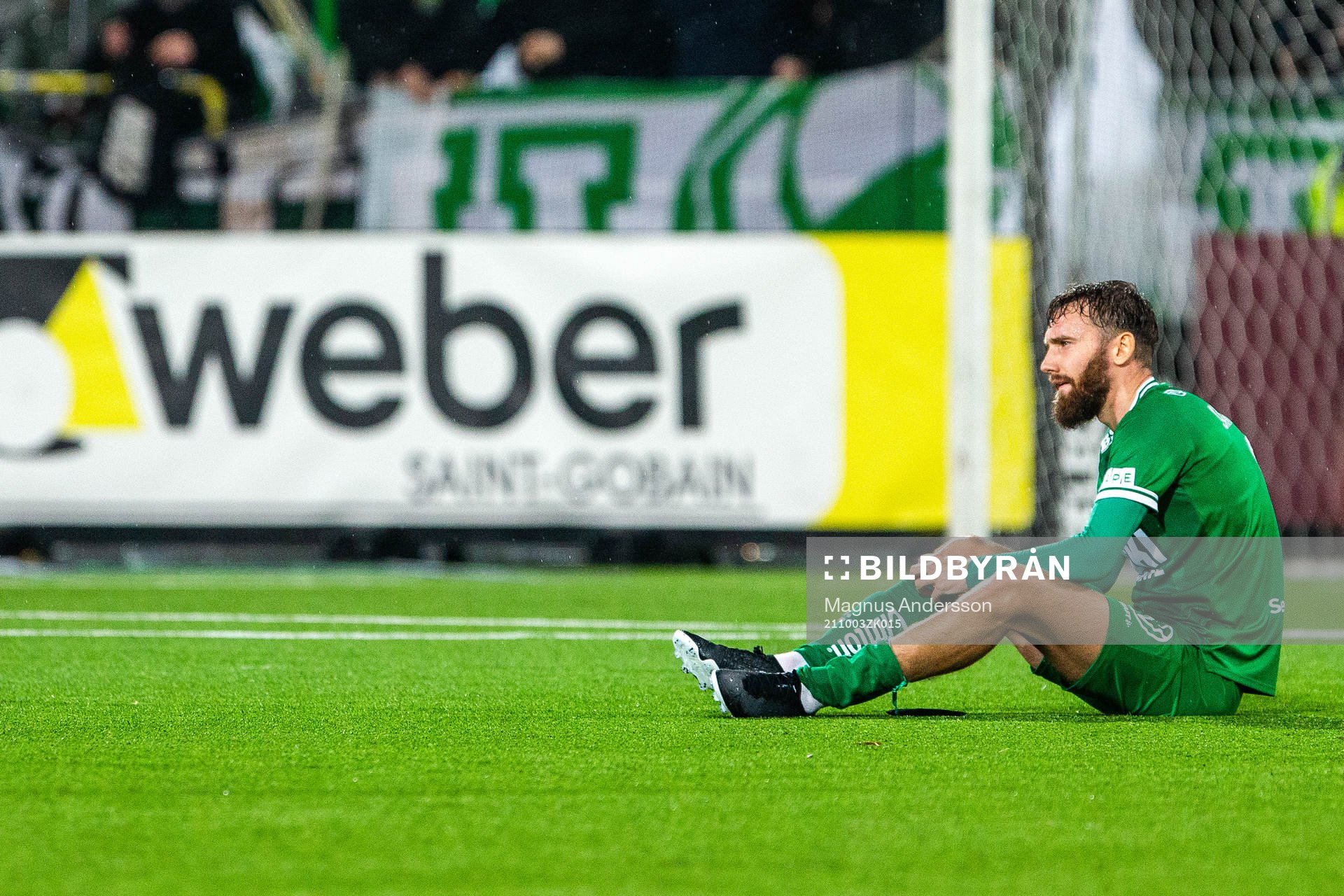 Hammarbys Simon Sandberg deppar