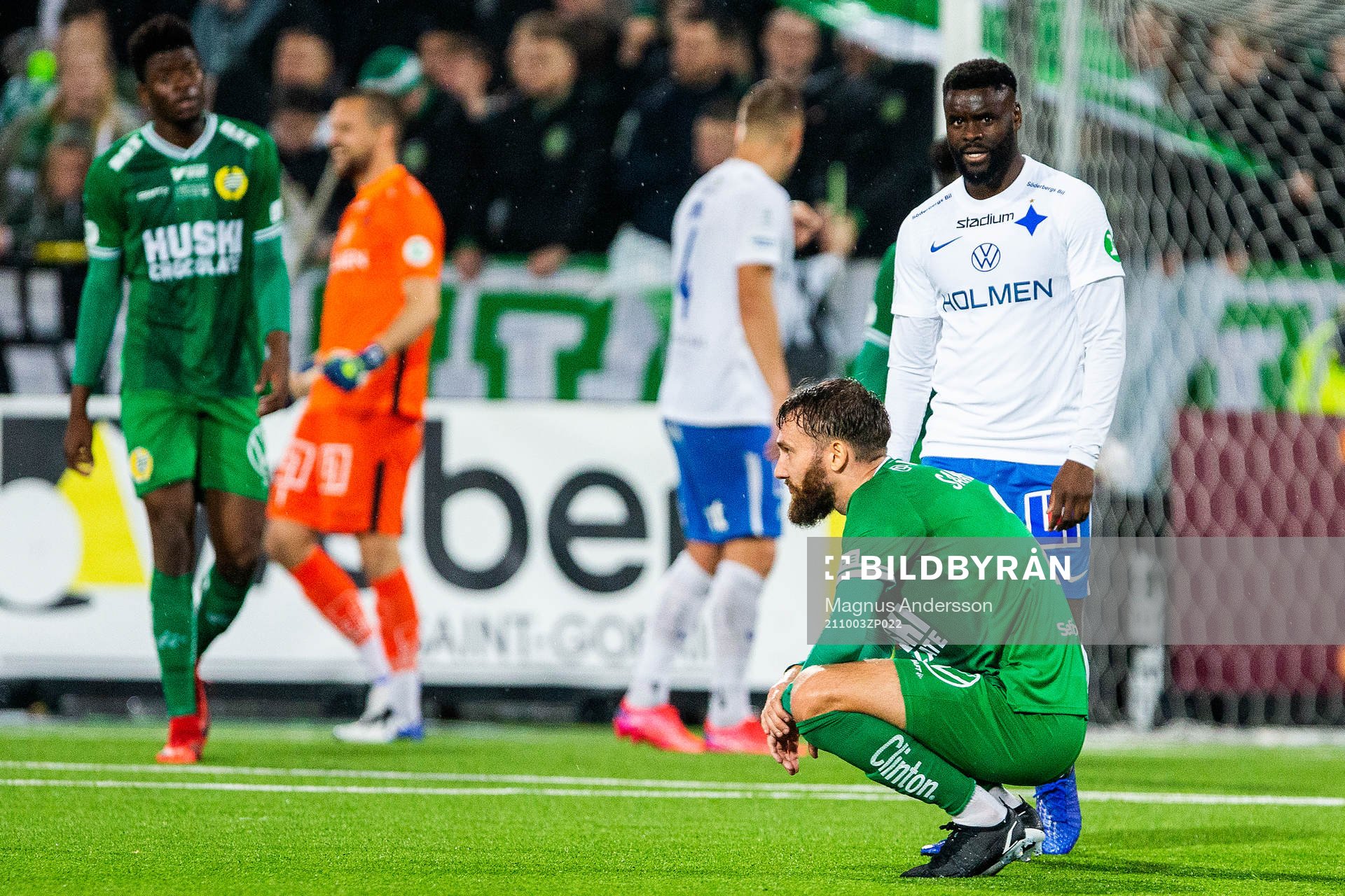 Hammarbys Simon Sandberg deppar