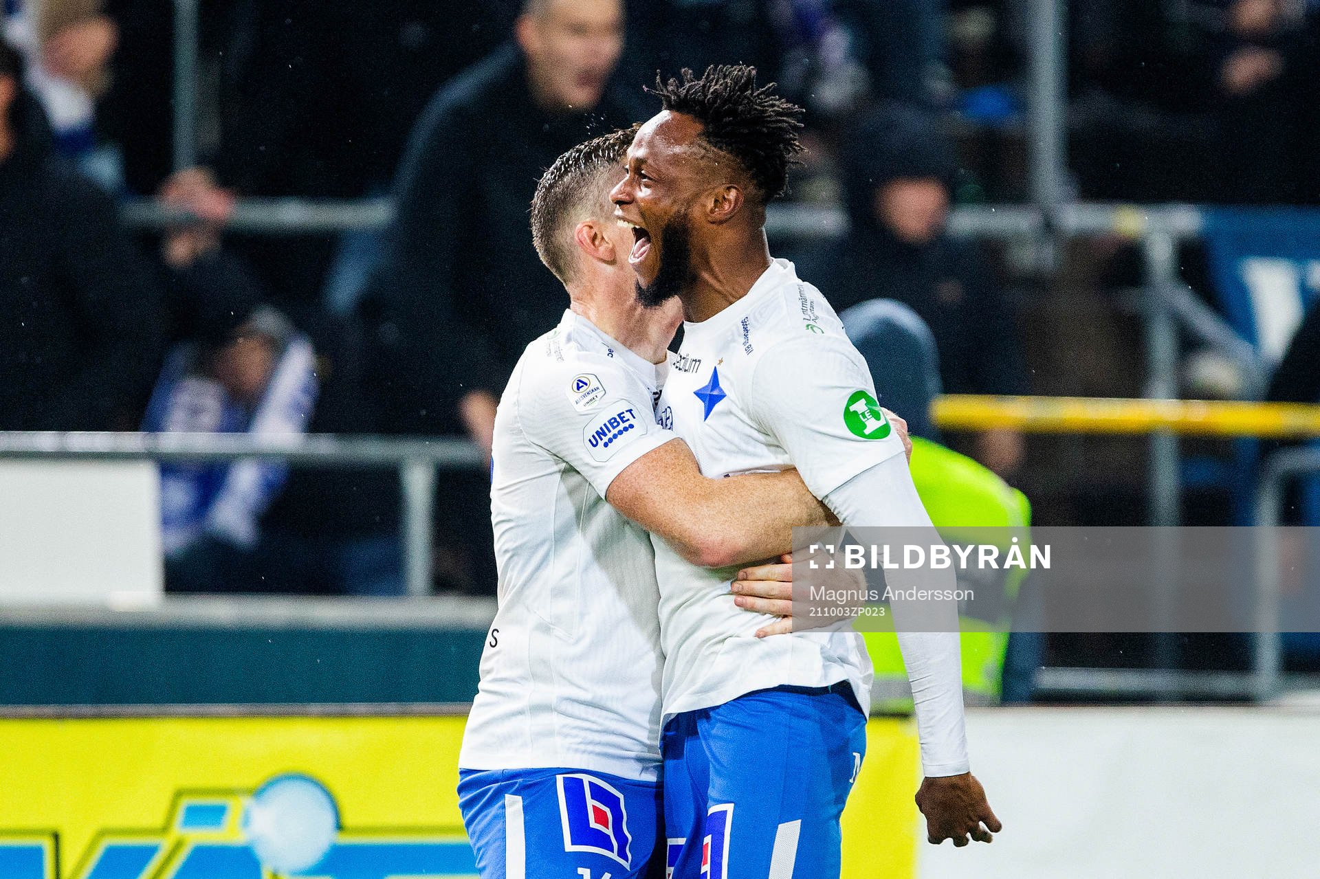 IFK Norrköpings Samuel Adegbenro jublar