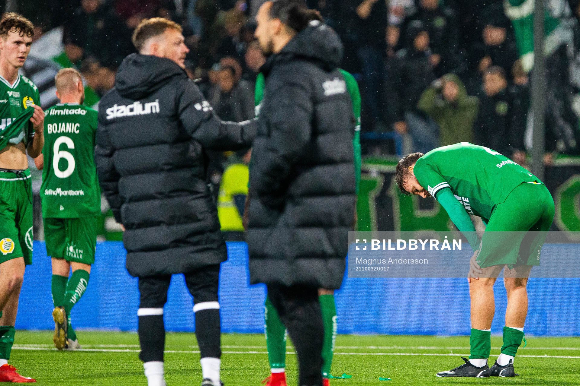 Hammarbys spelare deppar