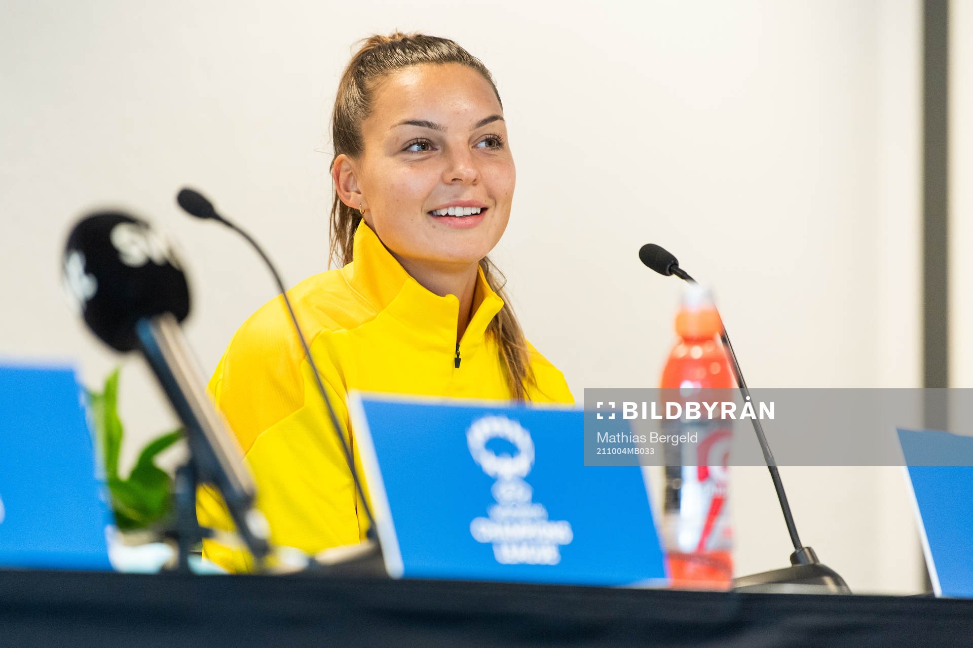 Johanna Rytting Kaneryd during a press conference with Häcken on October 4, 2021 in Gothenburg. 