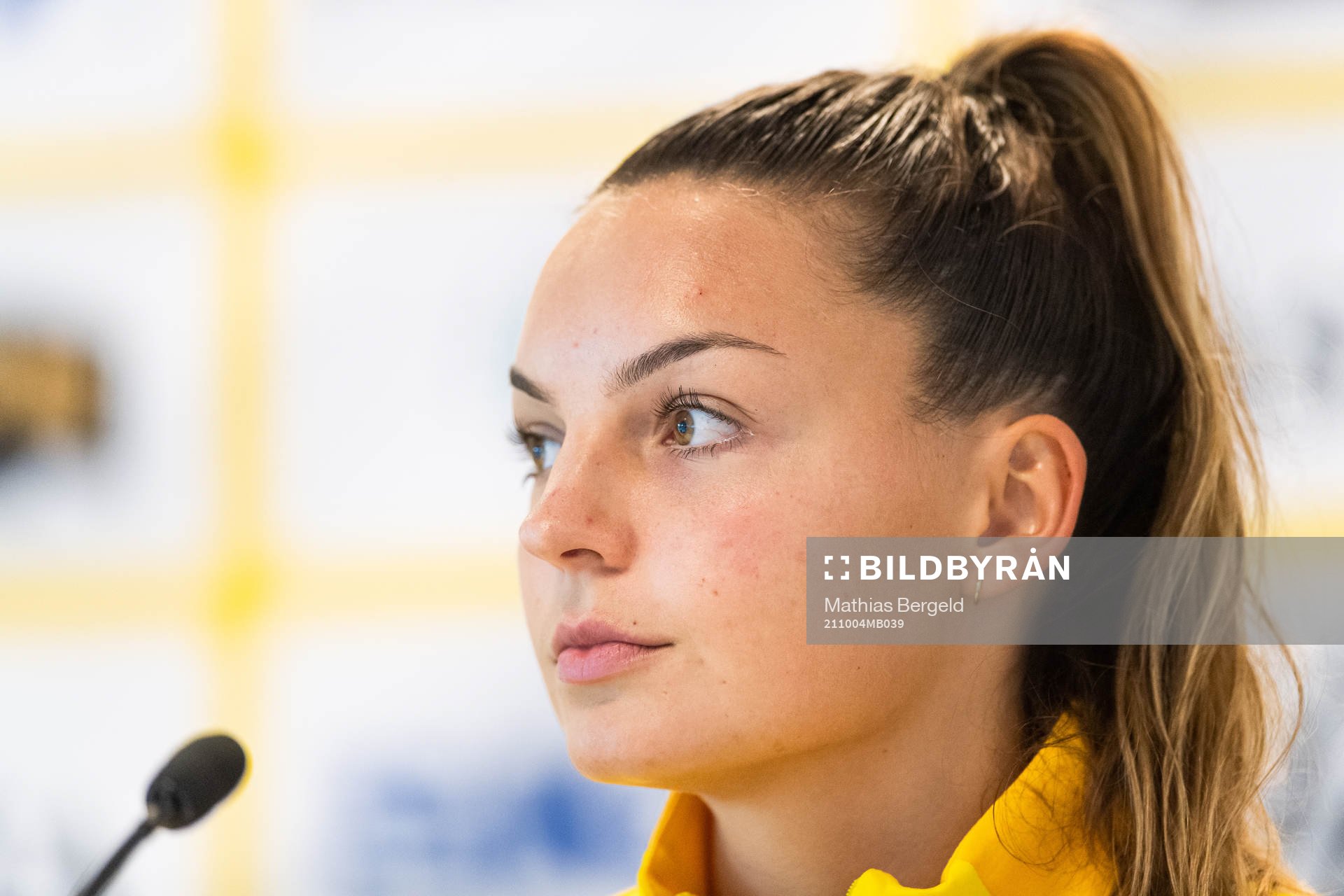 Johanna Rytting Kaneryd during a press conference with Häcken on October 4, 2021 in Gothenburg. 