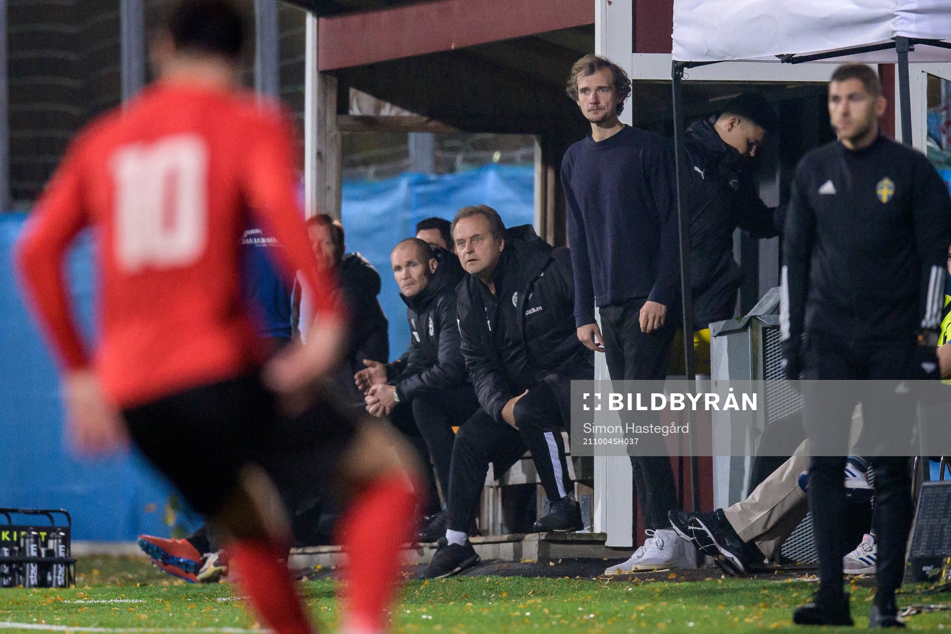 Värnamos tränare Jonas Thern och Robin Asterhed