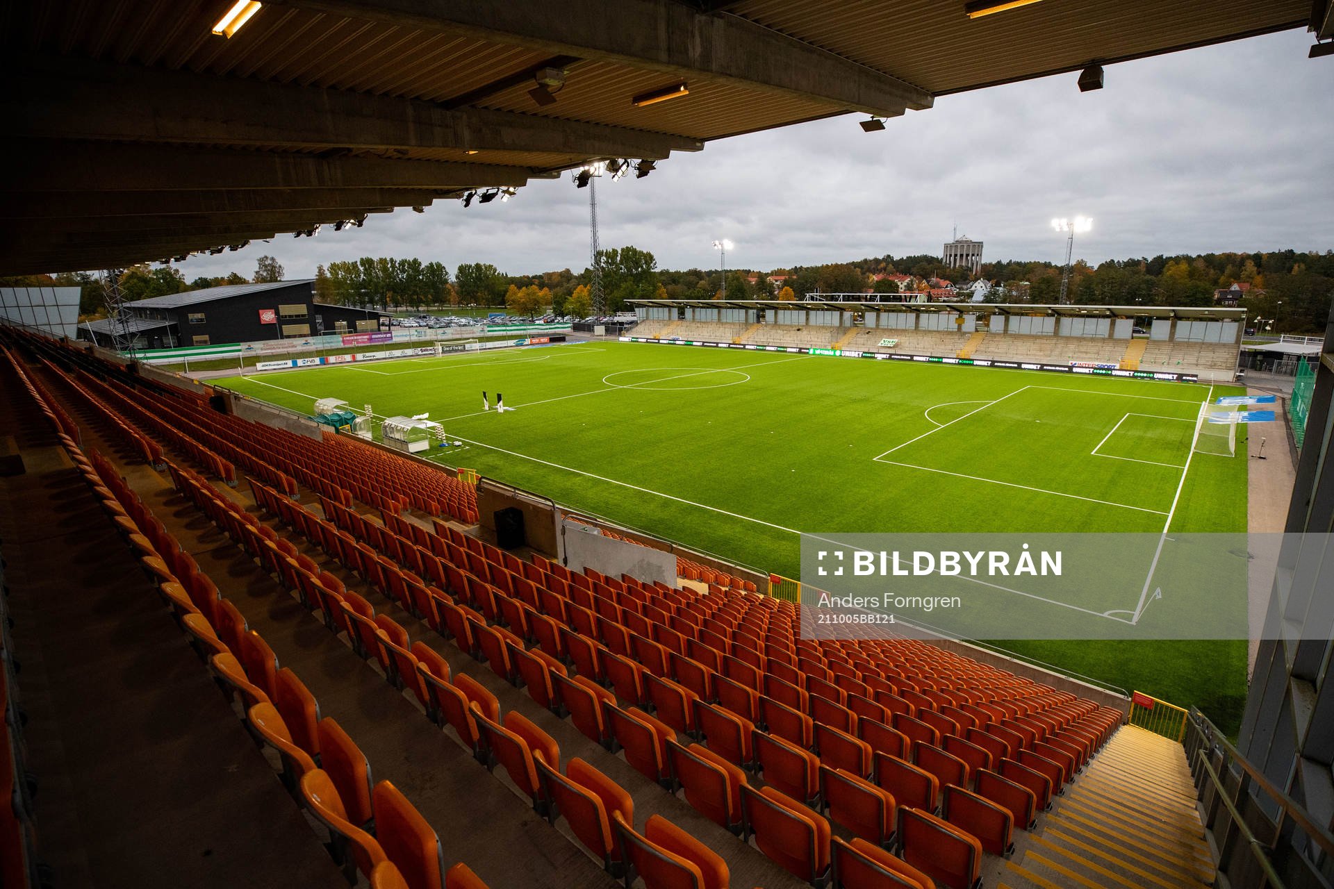 Iver Arena innan fotbollsmatchen i Superettan mellan