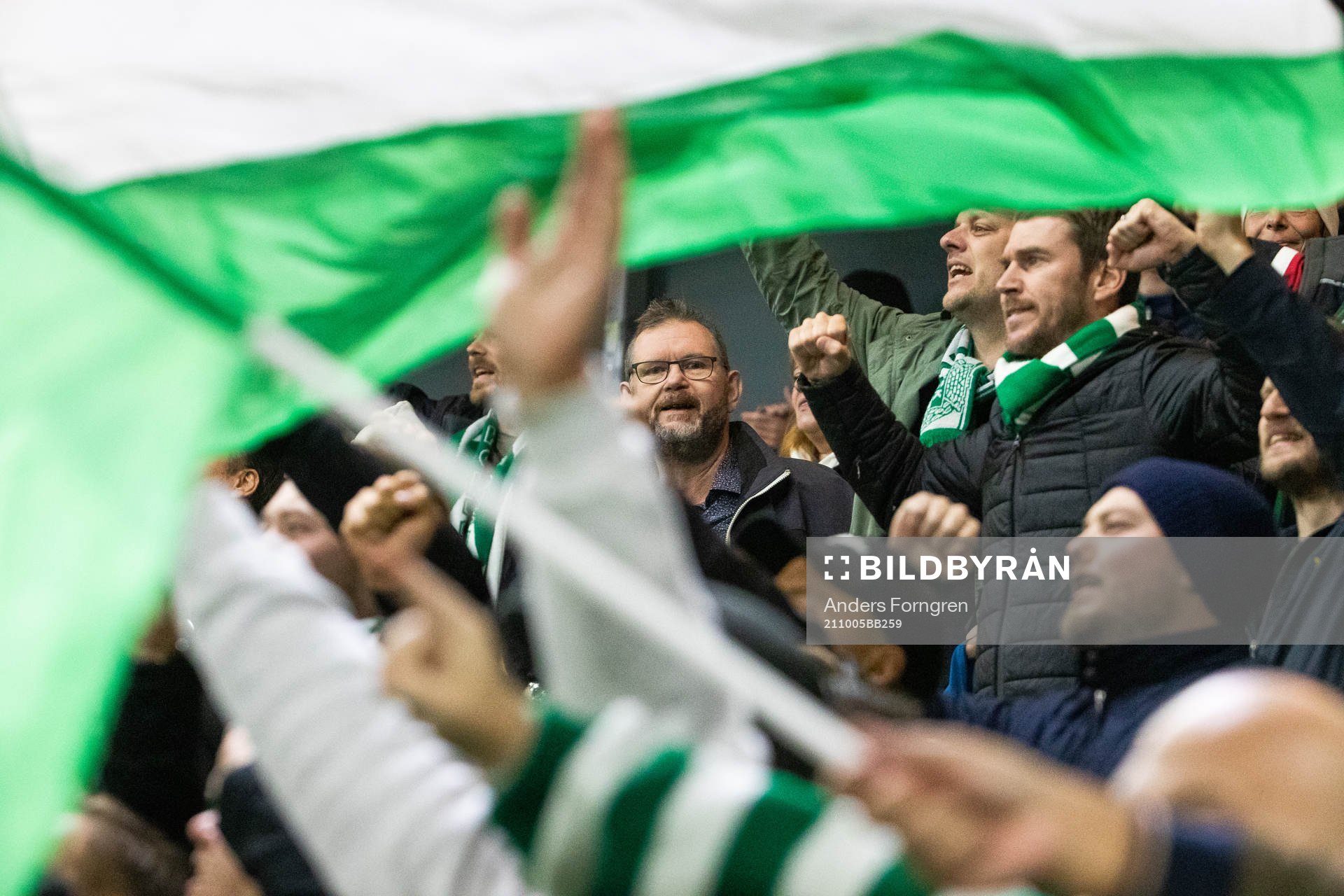 Västerås supportrar jublar