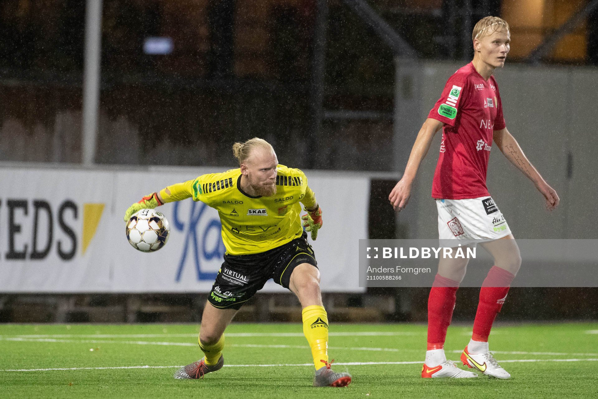 GAIS målvakt Mathias Karlsson och Filip Örnblom