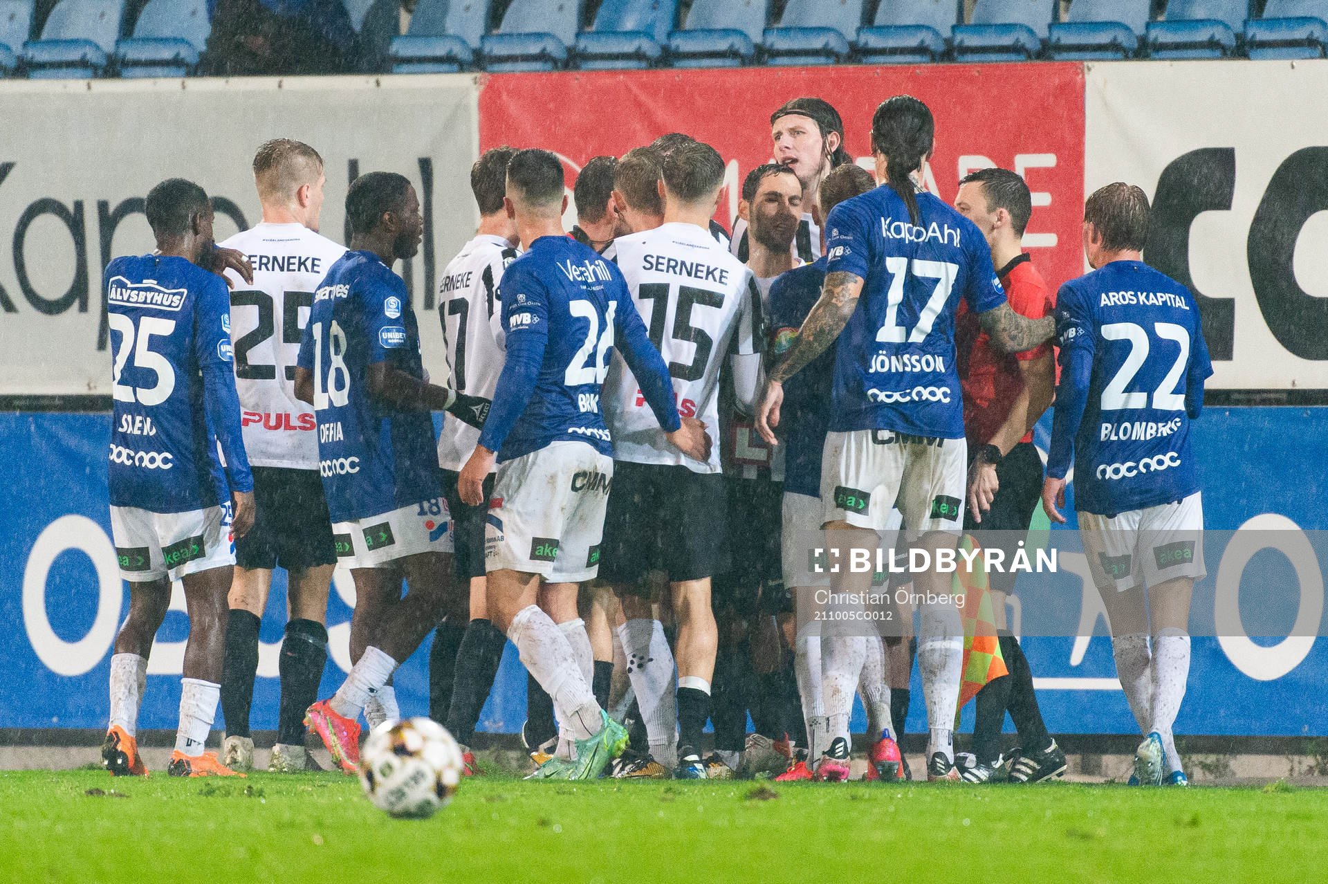 Irriterat mellan spelarna
