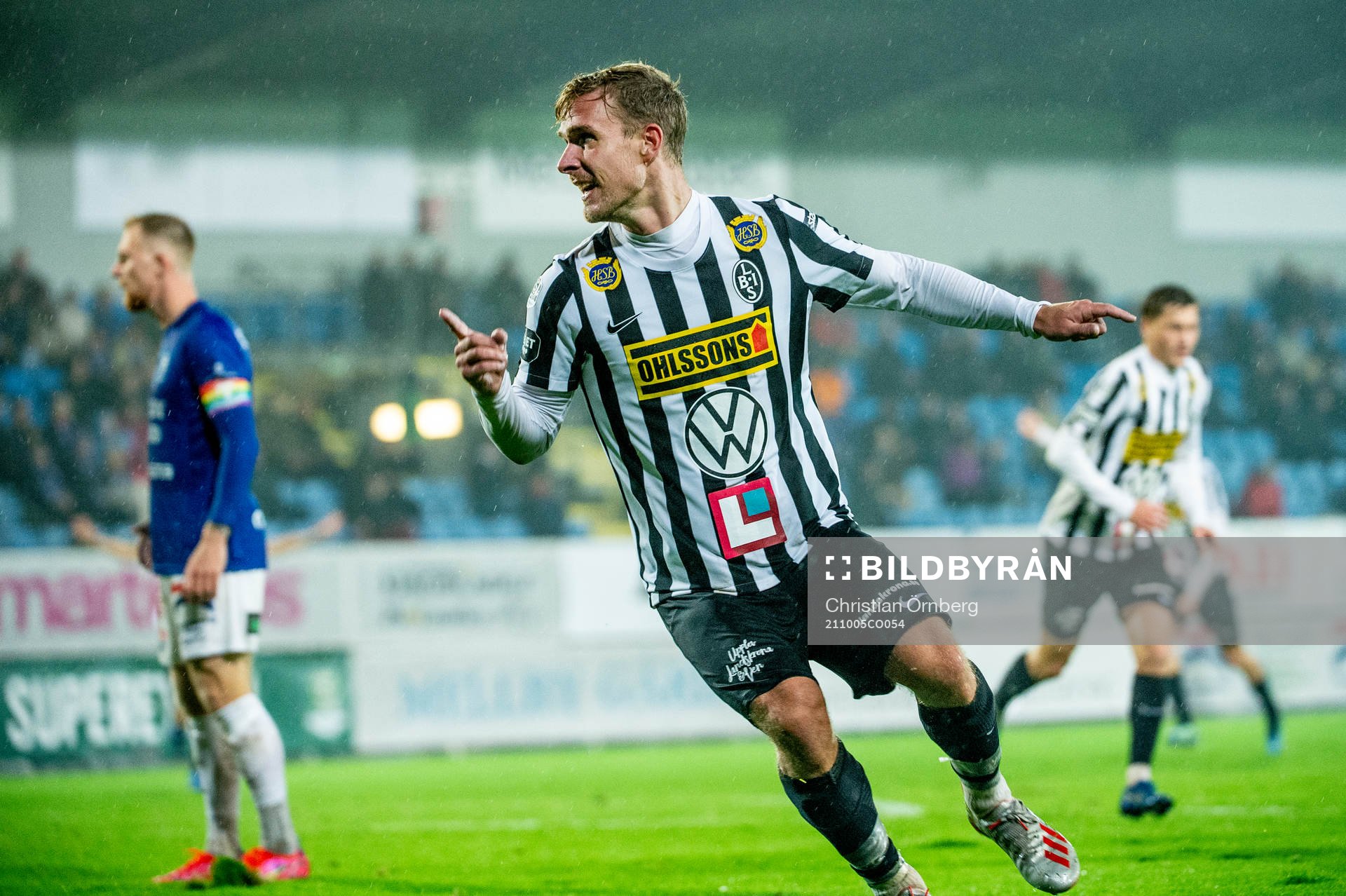 Landskronas Linus Olsson jublar
