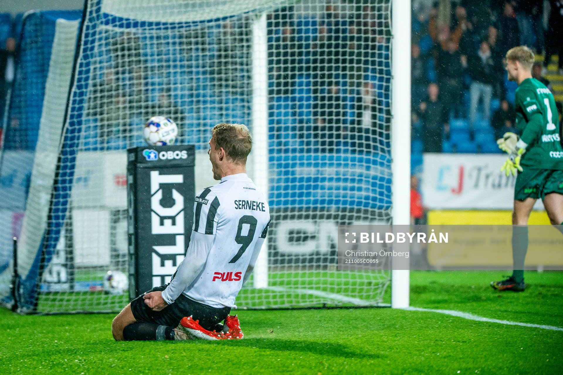 Landskronas Linus Olsson jublar