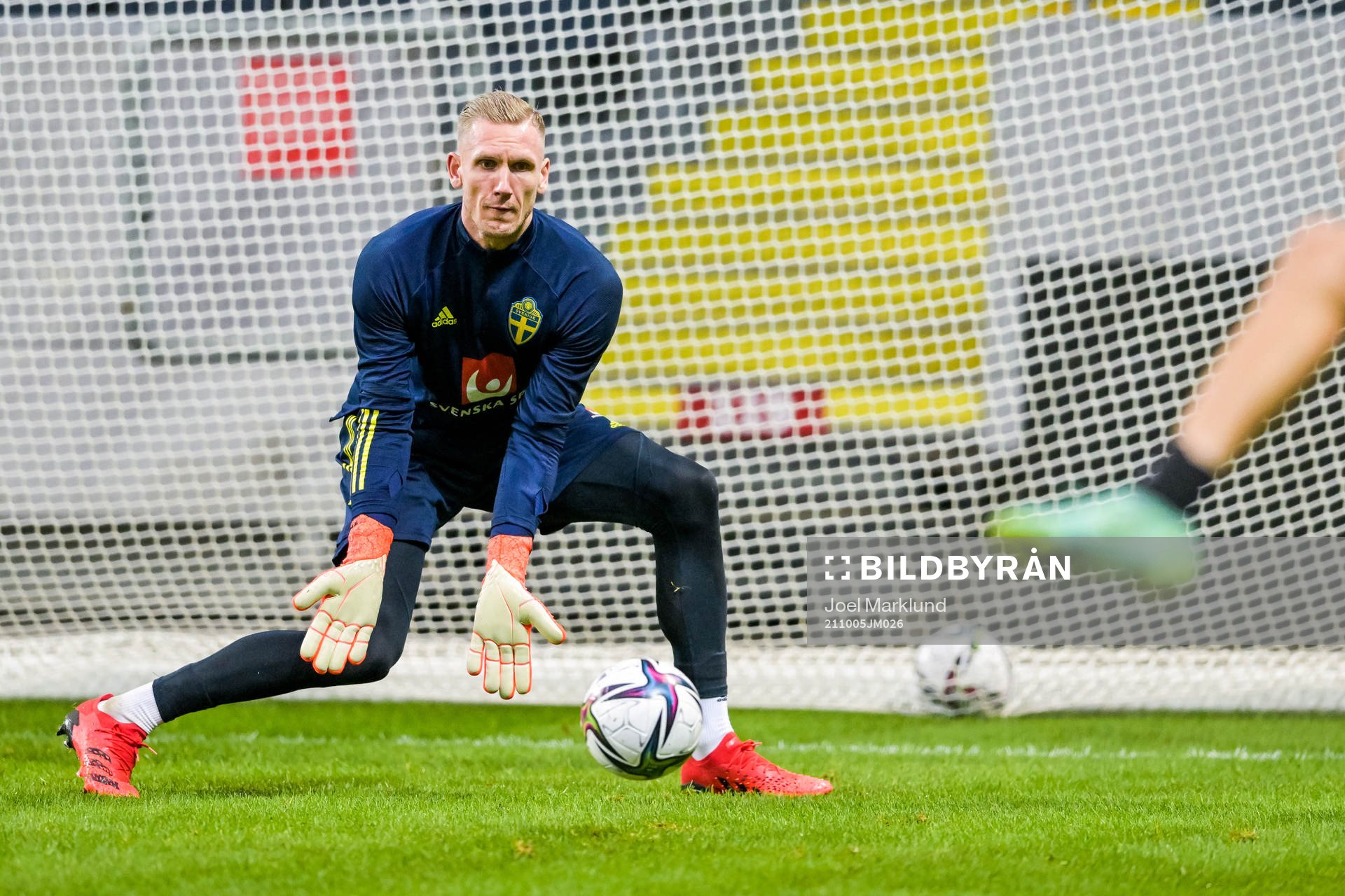 Goalkeeper Robin Olsen of the Swedish national football team
