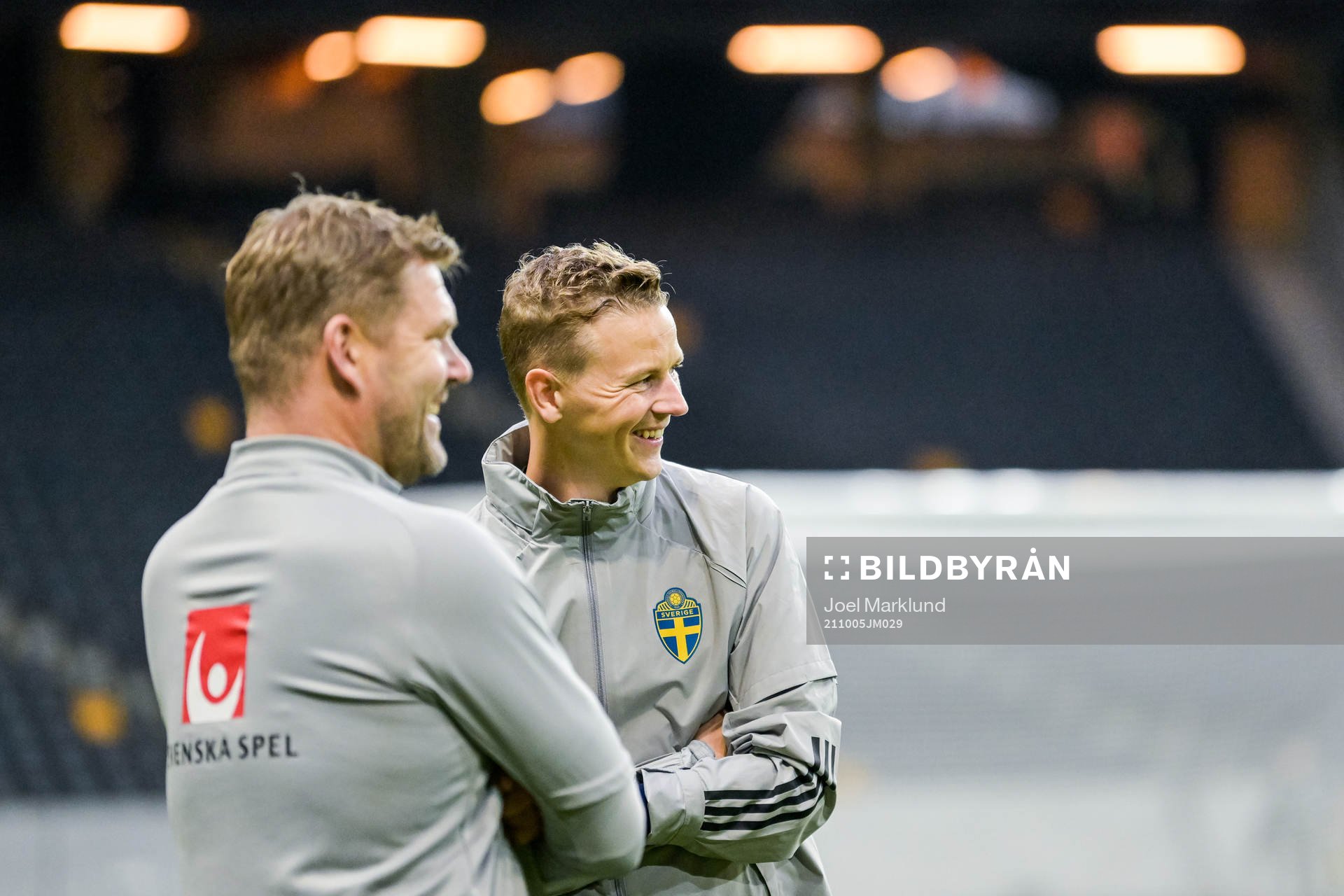 Goalkeeper coach Maths Elfvendal of the Swedish national