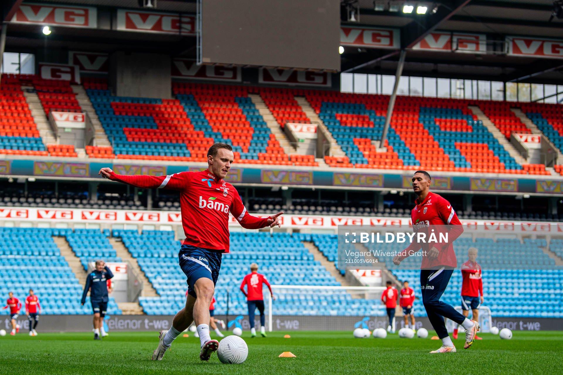 Marius Lode of the Norwegian national football team