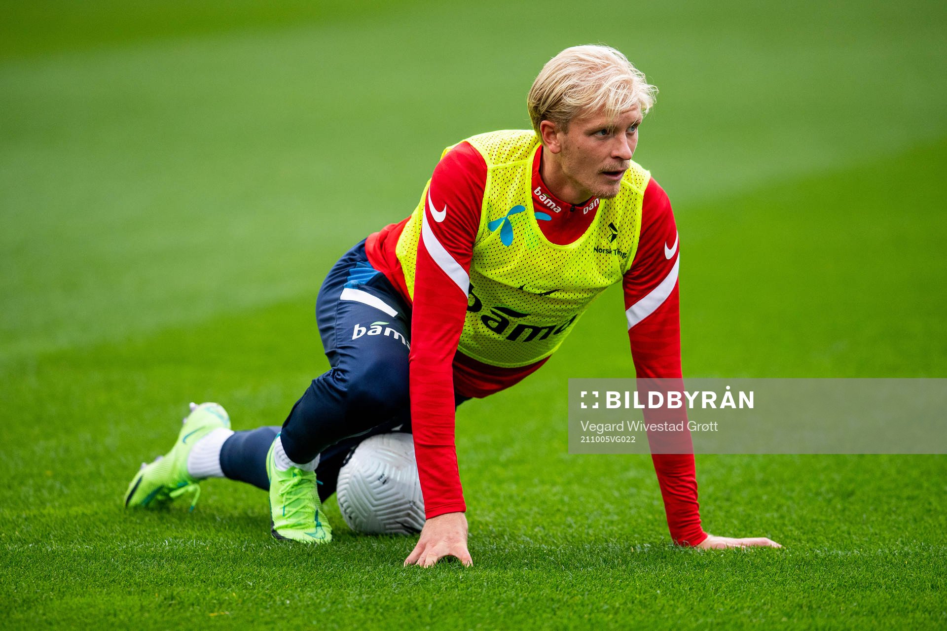 Morten Thorsby of the Norwegian national football team