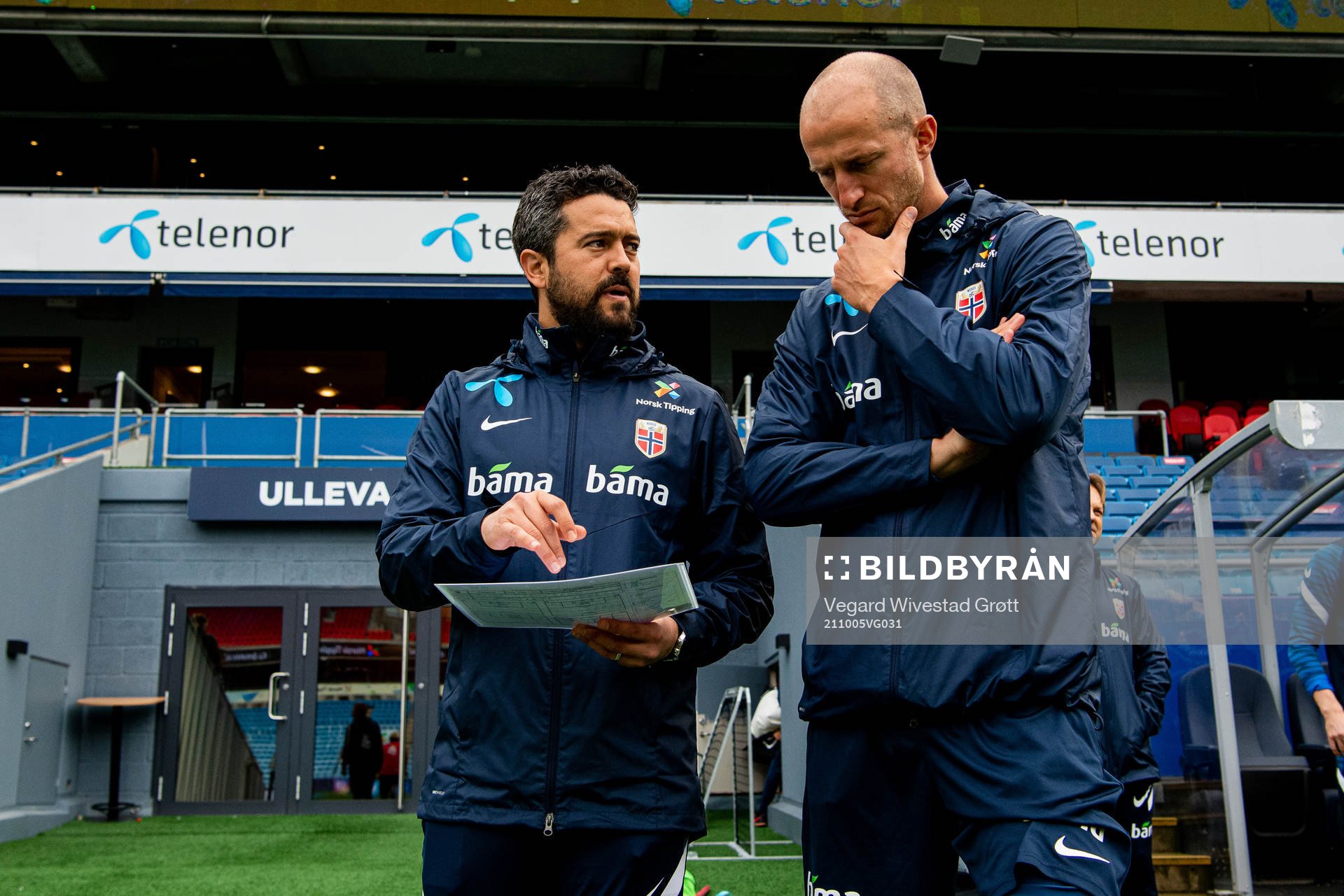 Bernardo Cueva, tactical statistician, and Brede Hangeland,