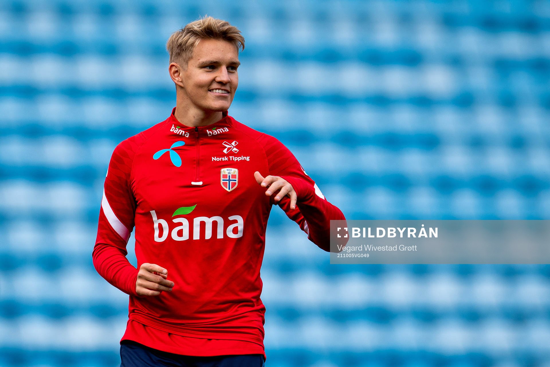 Martin Ødegaard of the Norwegian national football team