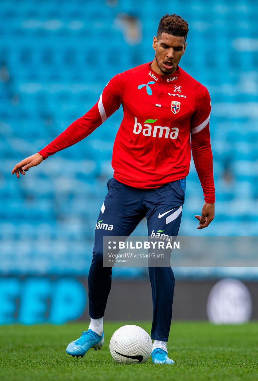 Ohi Omoijuanfo of the Norwegian national football team