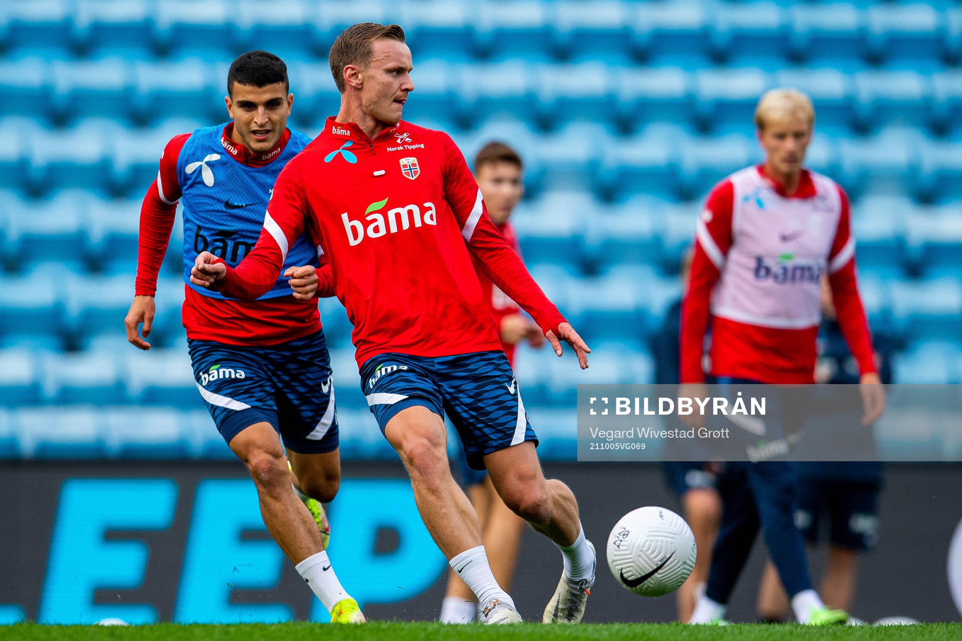 Marius Lode of the Norwegian national football team