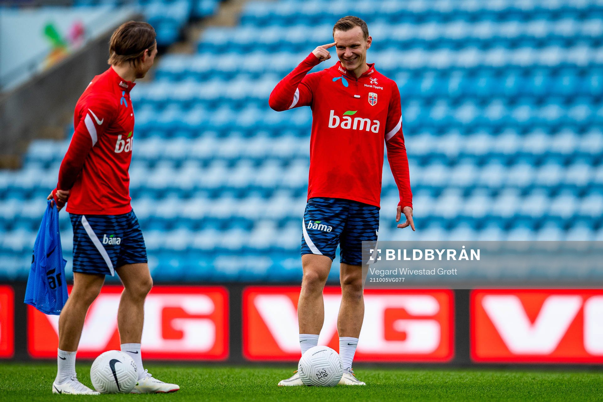 Patrick Berg and Marius Lode of the Norwegian national