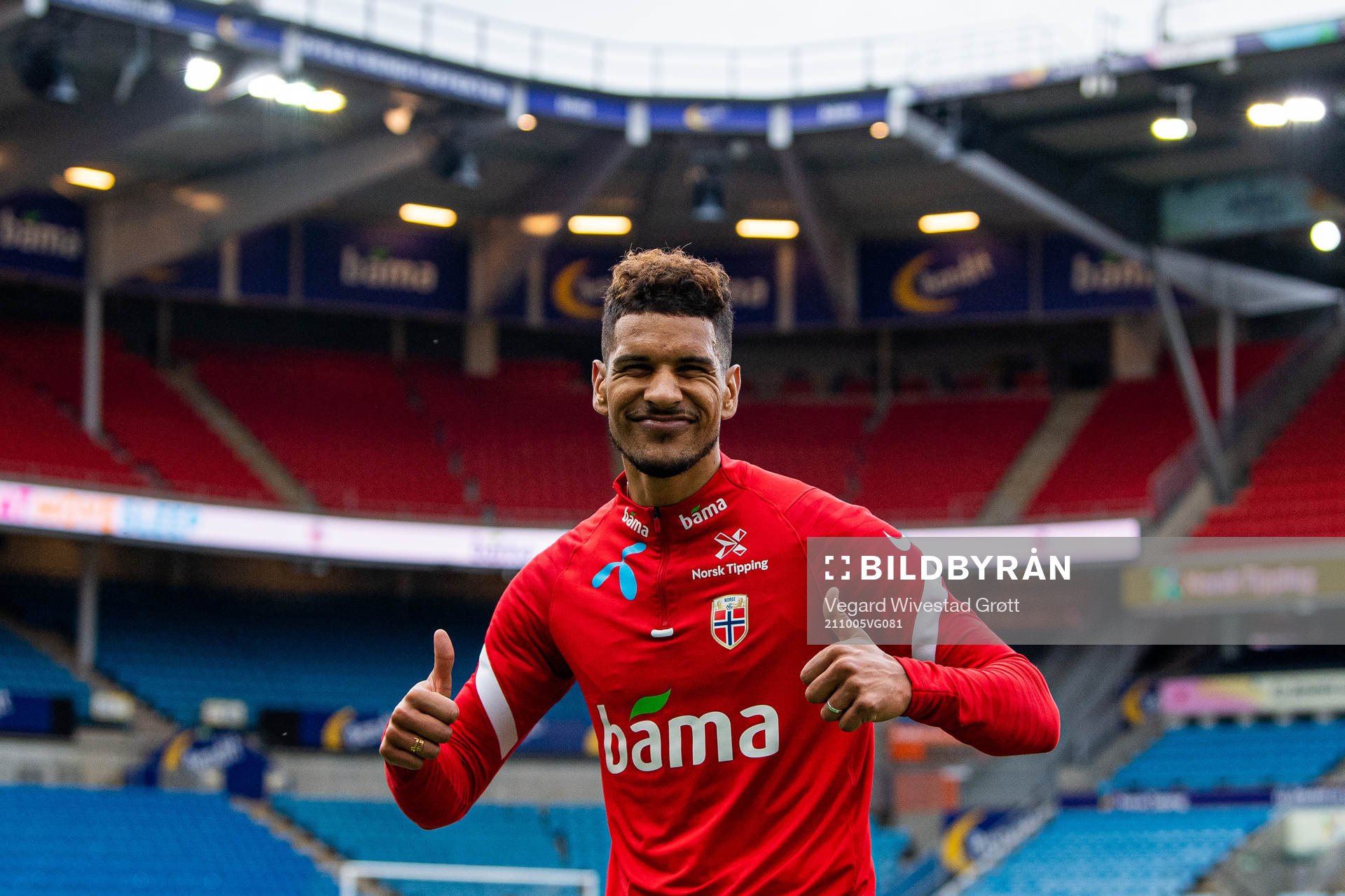 Ohi Omoijuanfo of the Norwegian national football team