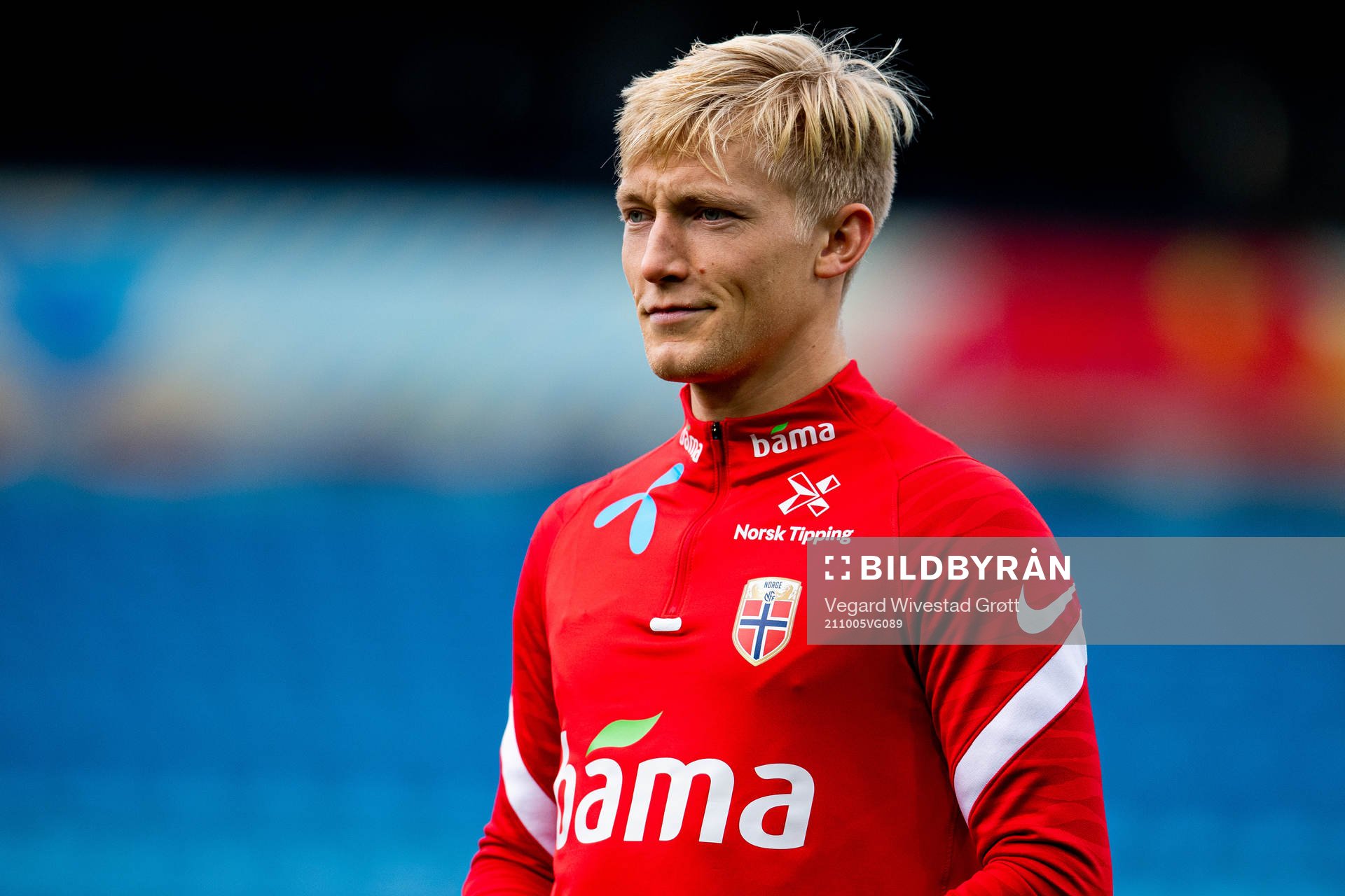 Birger Meling of the Norwegian national football team