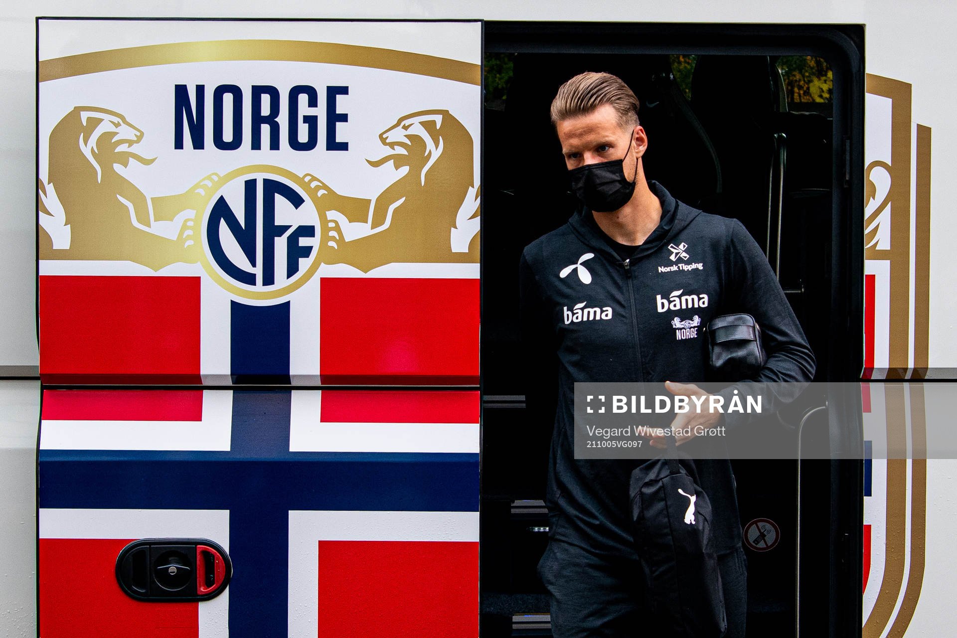 Goalkeeper Ørjan Håskjold Nyland of the Norwegian