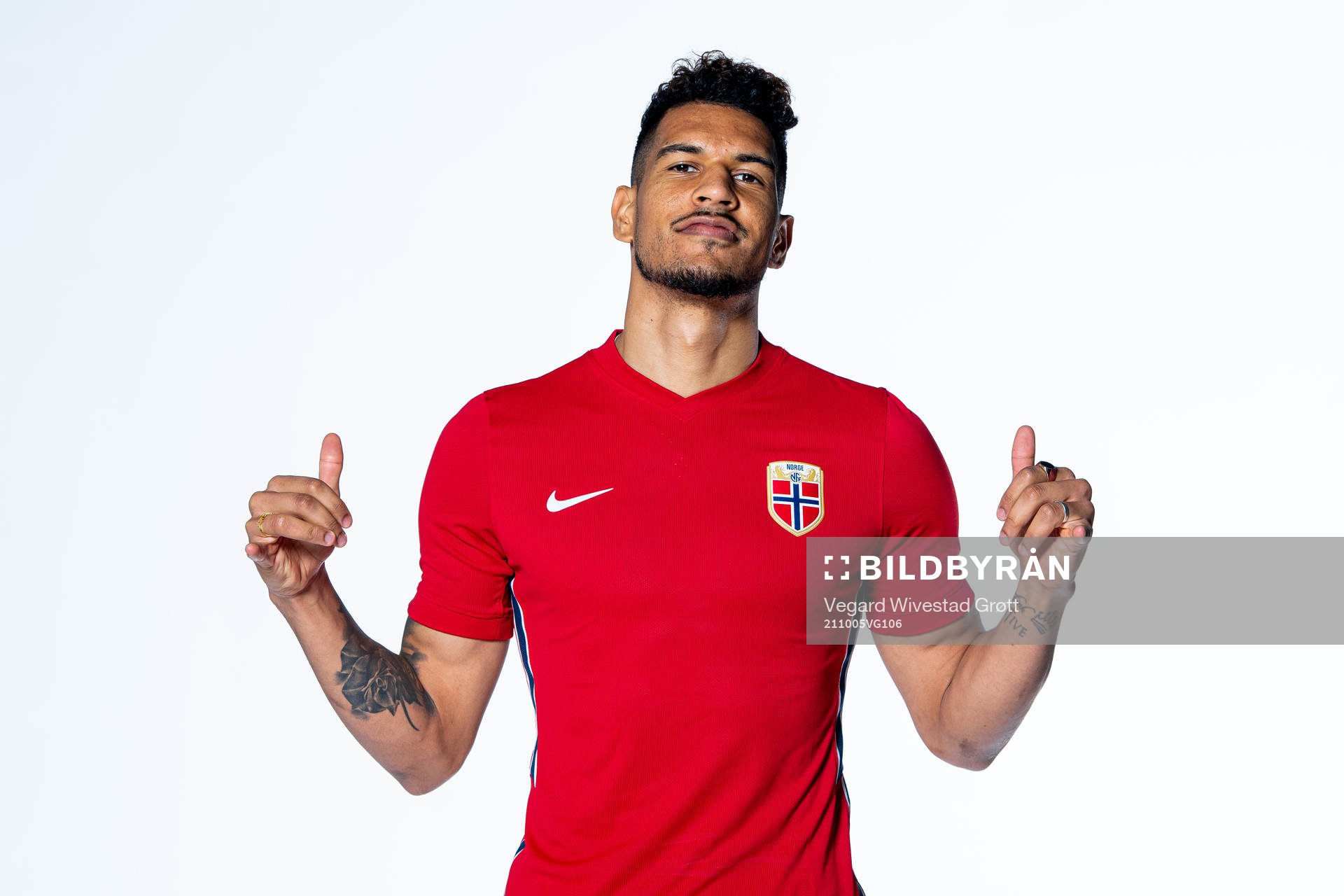 Ohi Omoijuanfo of the Norwegian national football team