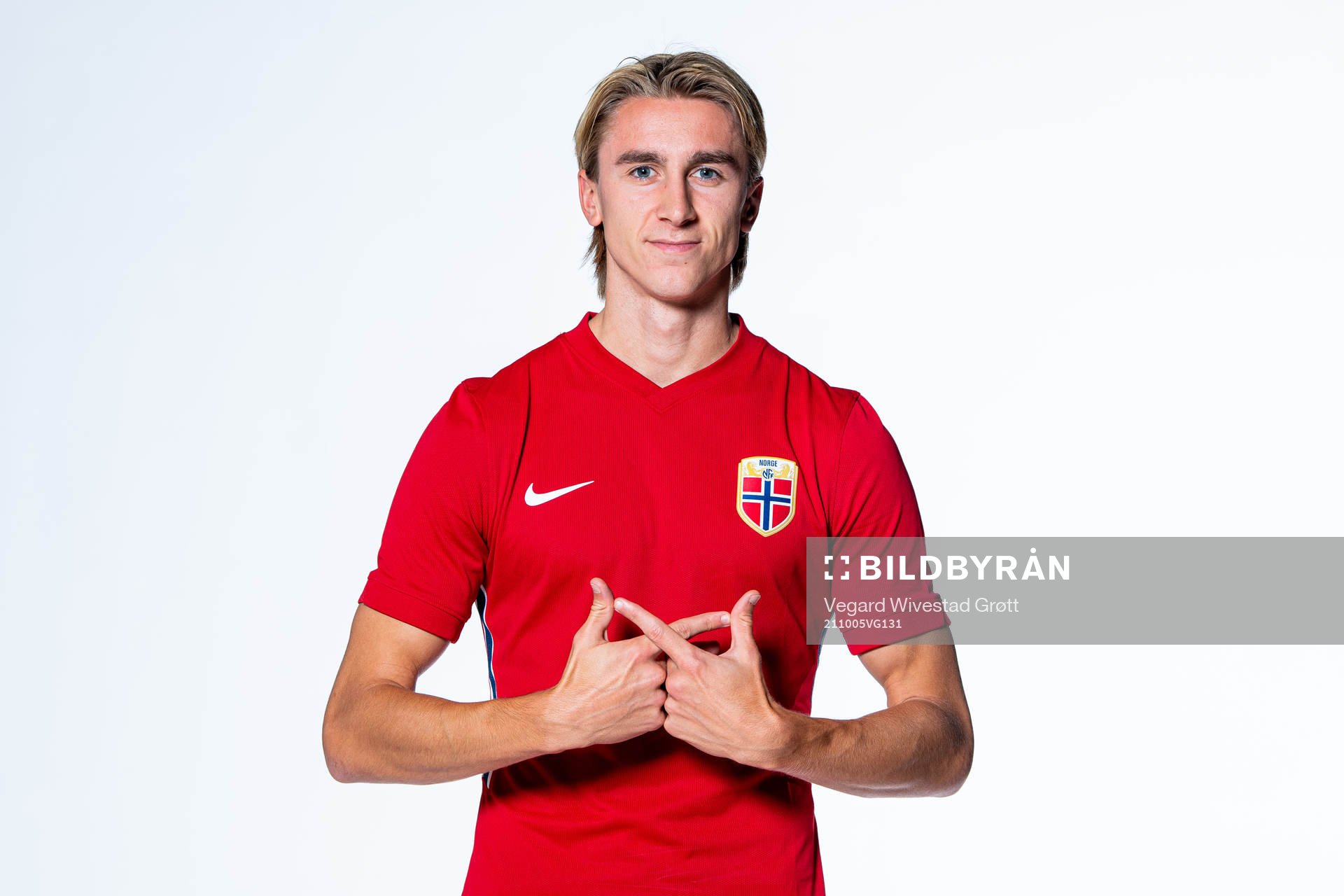 Dennis Johnsen of the Norwegian national football team