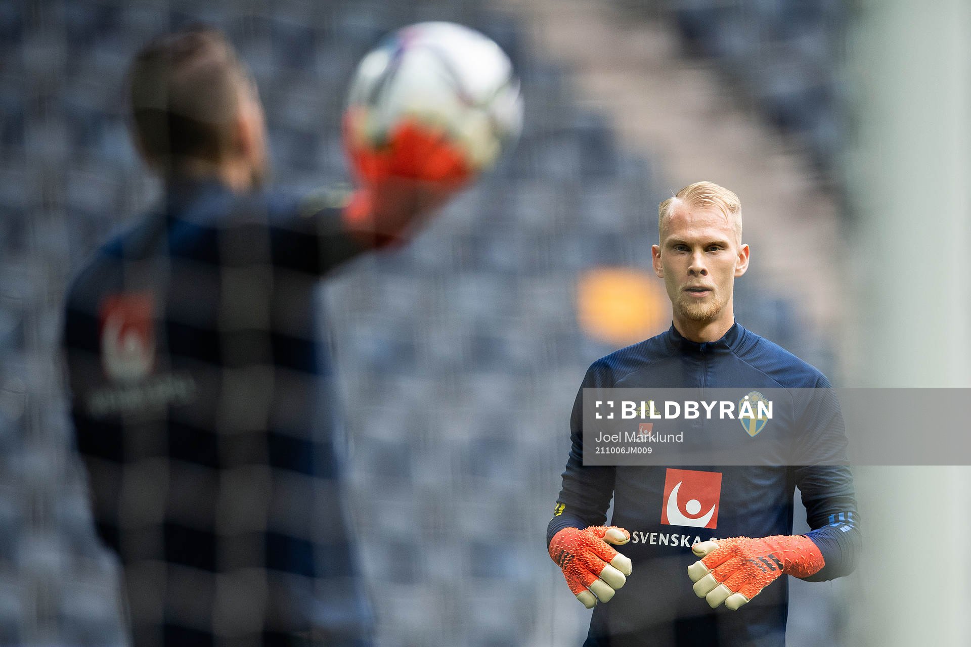 goalkeeper Pontus Dahlberg of the Swedish national football