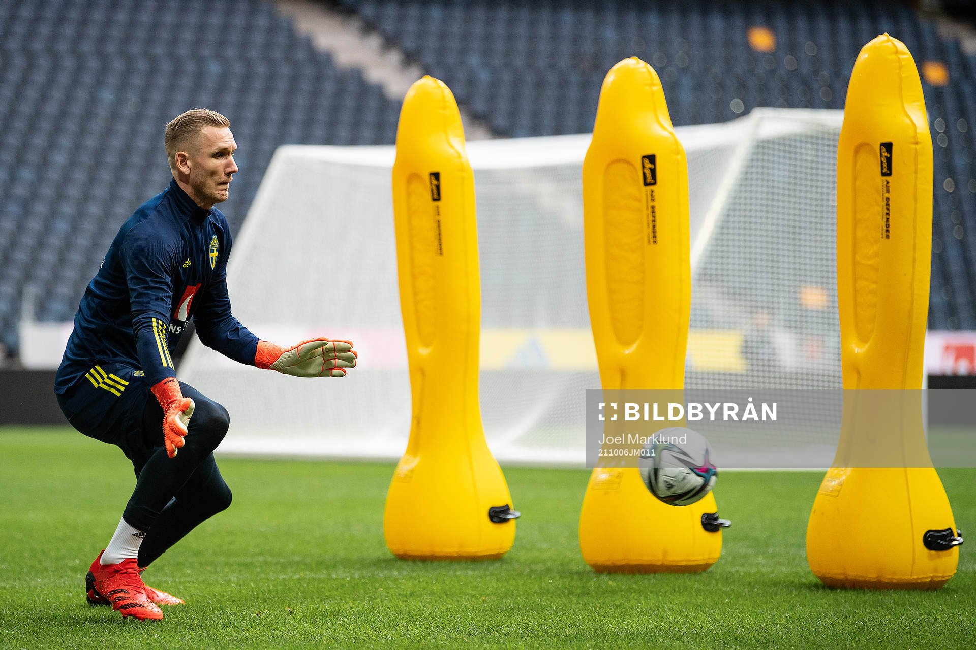 goalkeeper Robin Olsen of the Swedish national football team