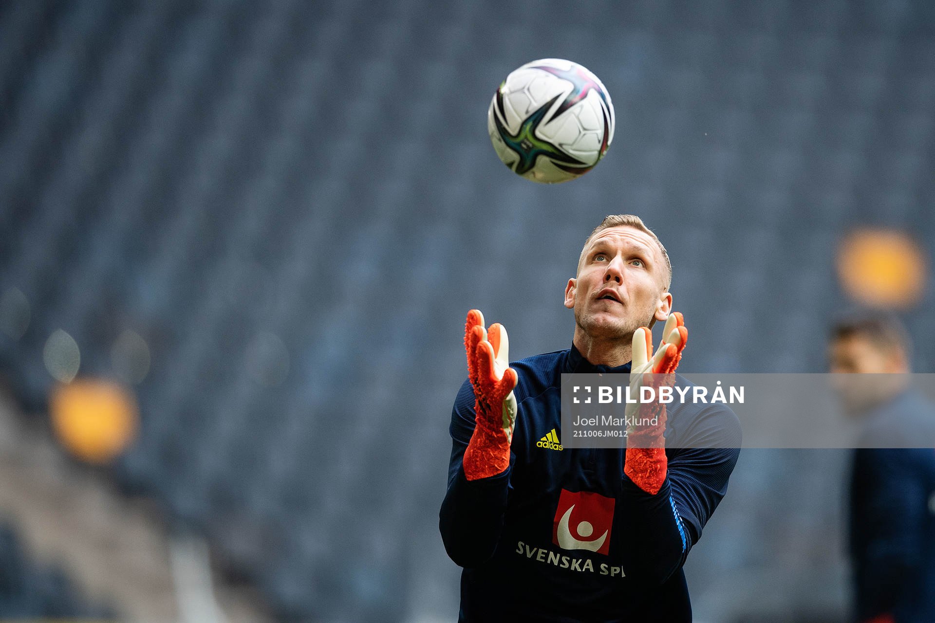 goalkeeper Robin Olsen of the Swedish national football team