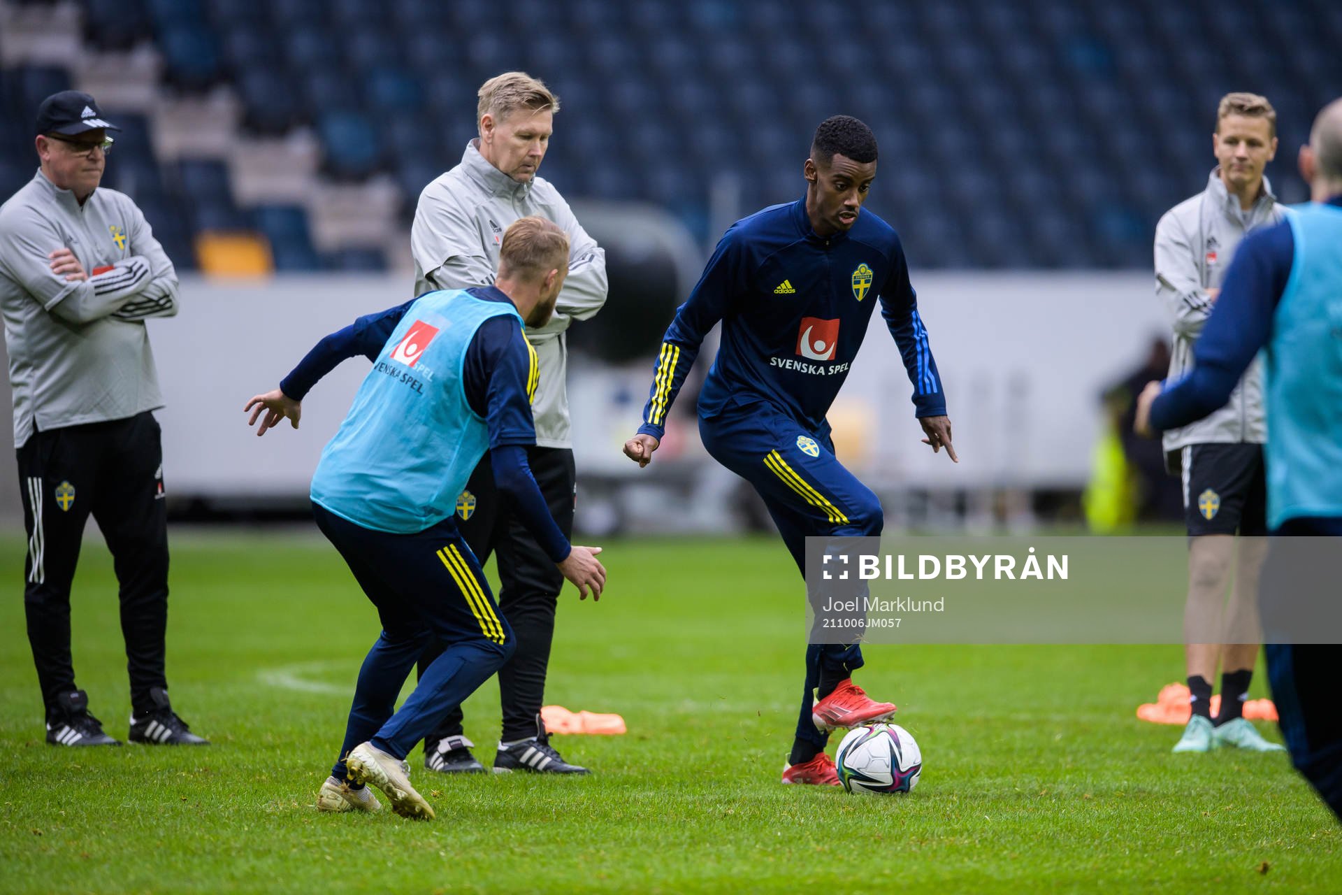 Alexander Isak of the Swedish national football team
