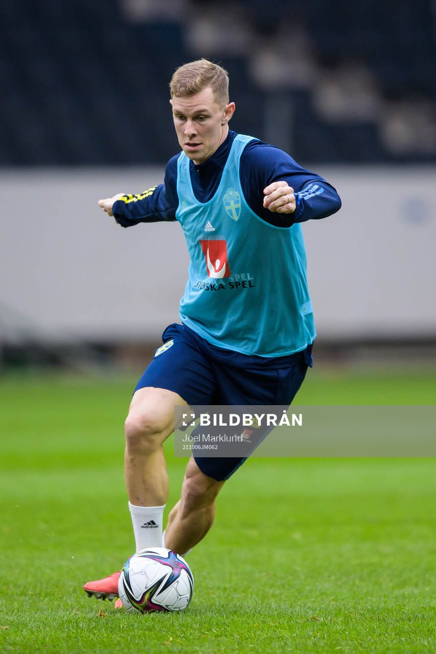 Emil Krafth of the Swedish national football team