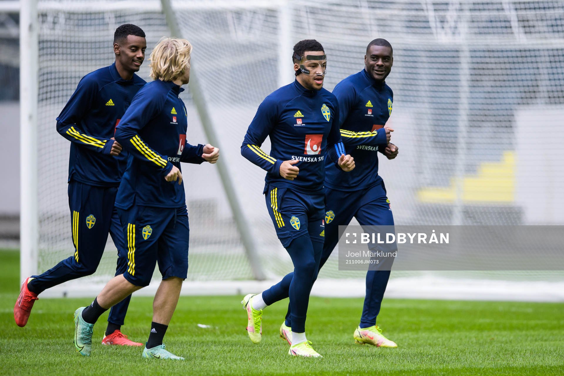 Alexander Isak, Emil Forsberg, Martin Olsson and Ken Sema