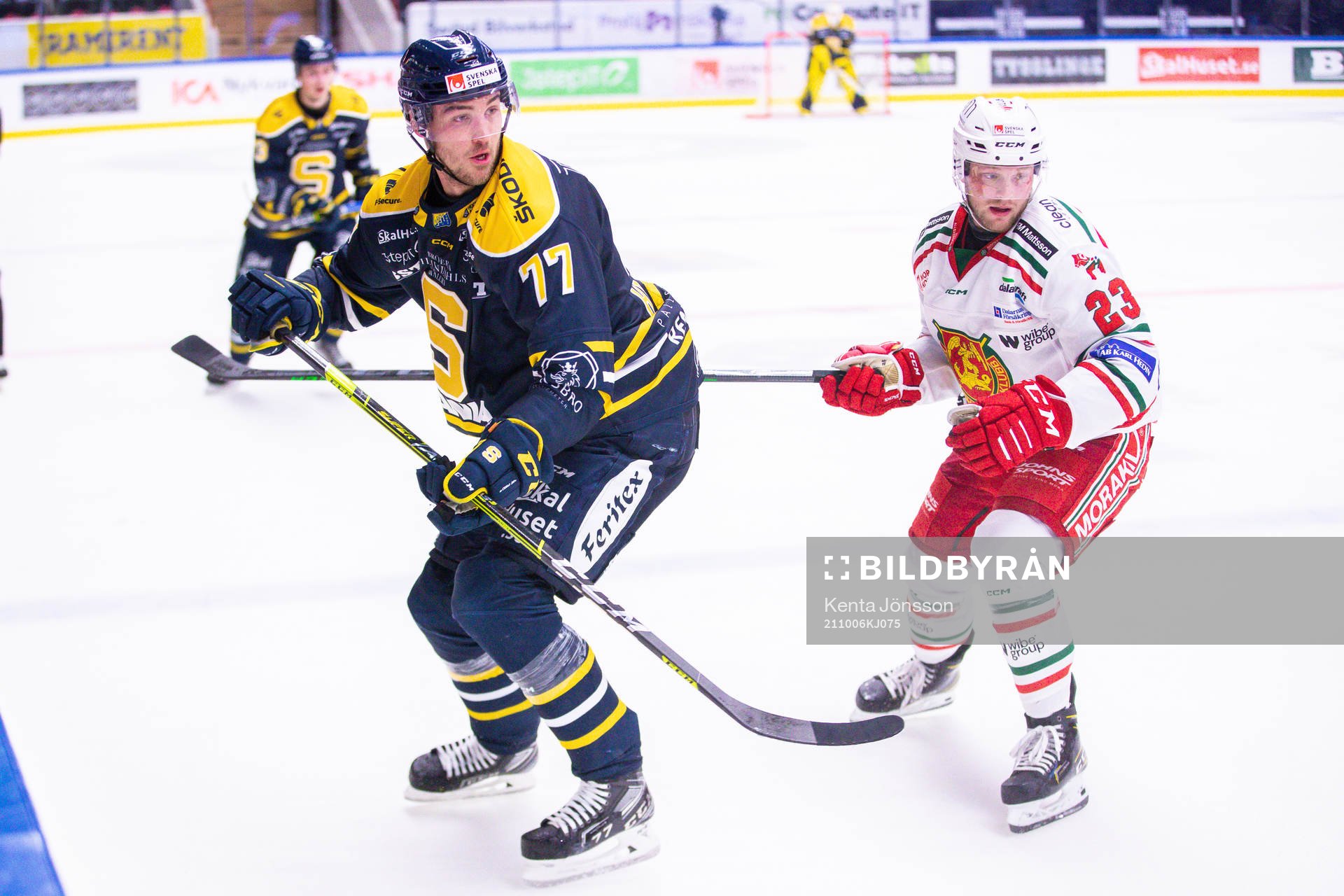 Södertäljes Jonatan Harju och Moras Axel Bergkvist