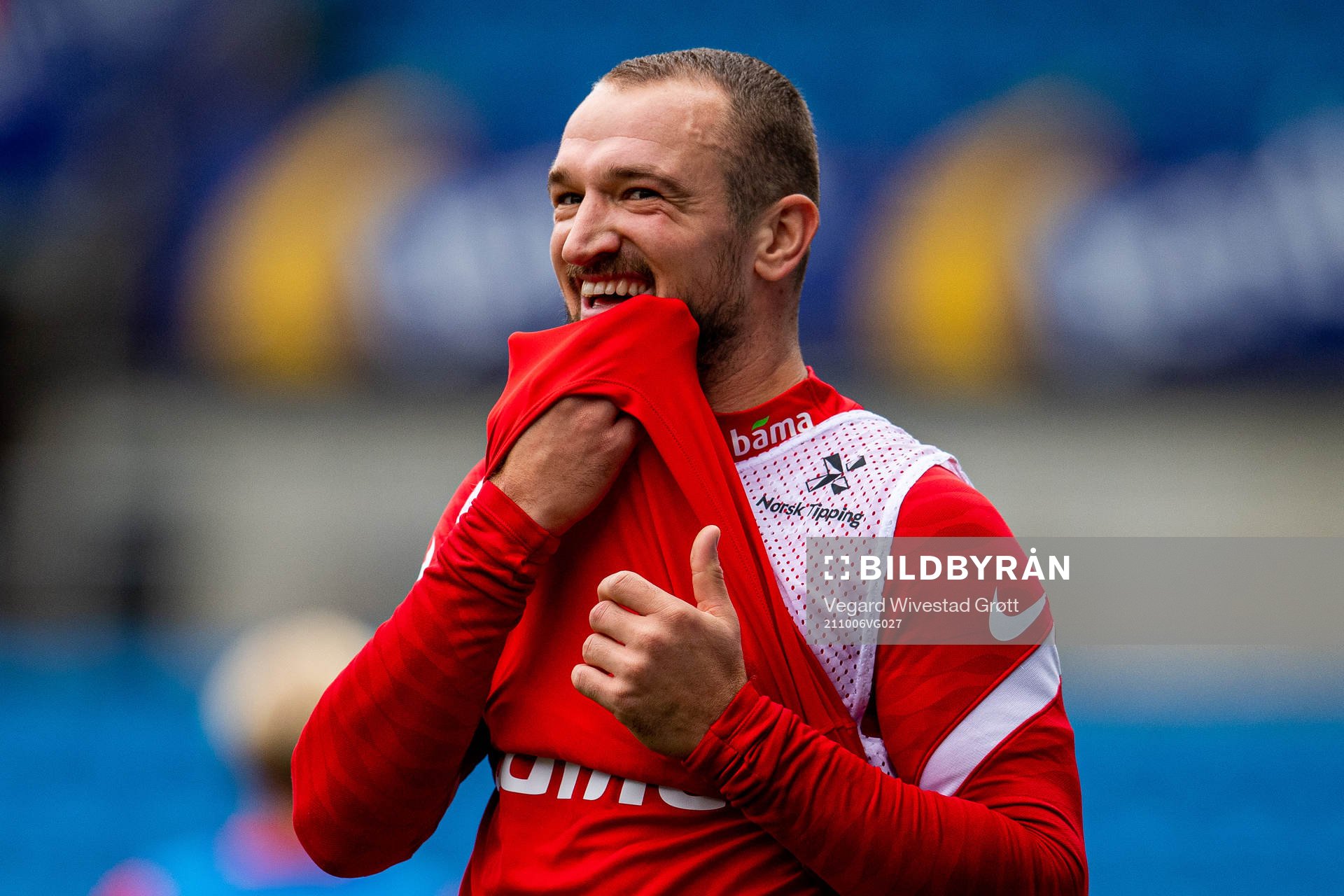Veton Berisha of the Norwegian national football team