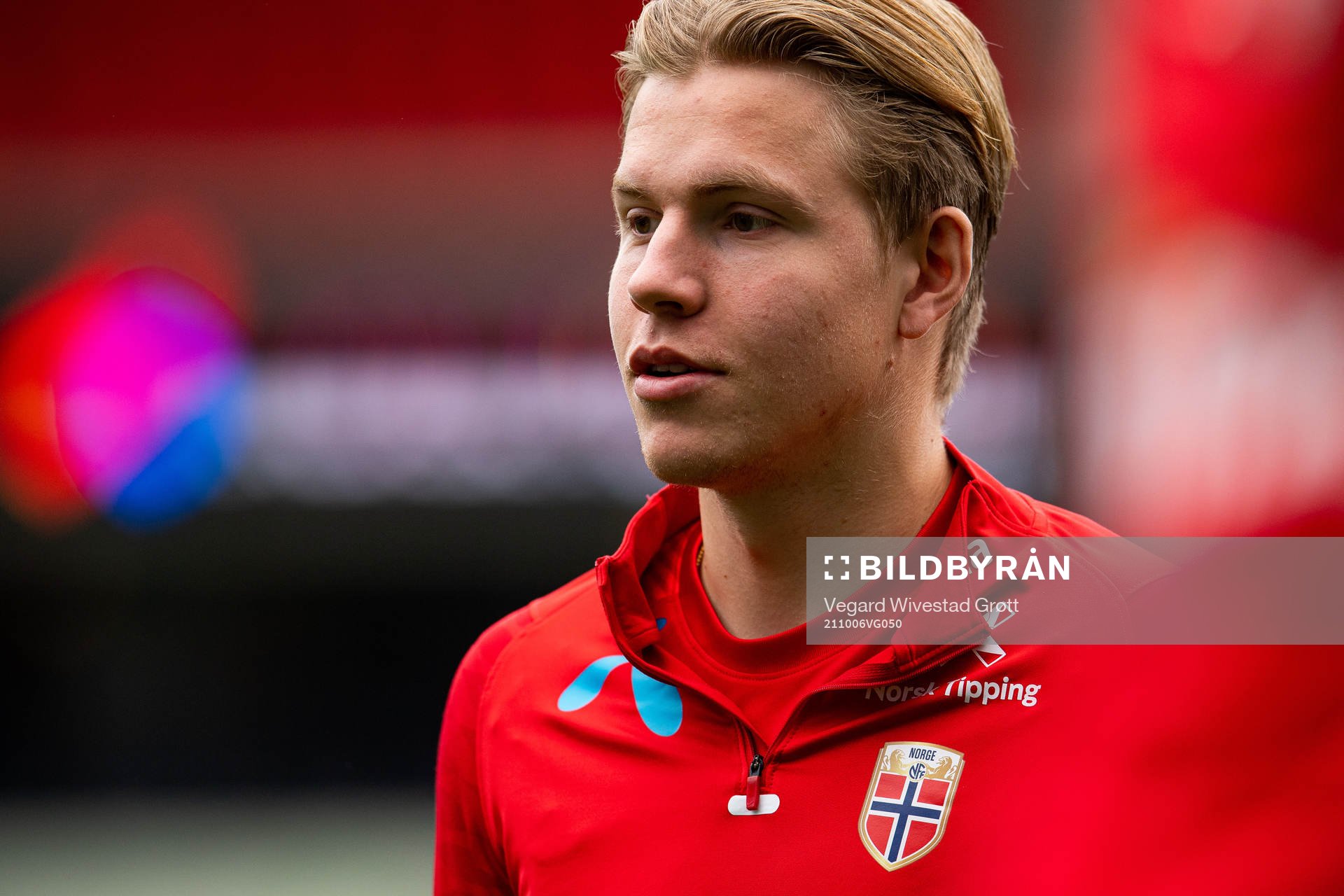 Jens Petter Hauge of the Norwegian national football team