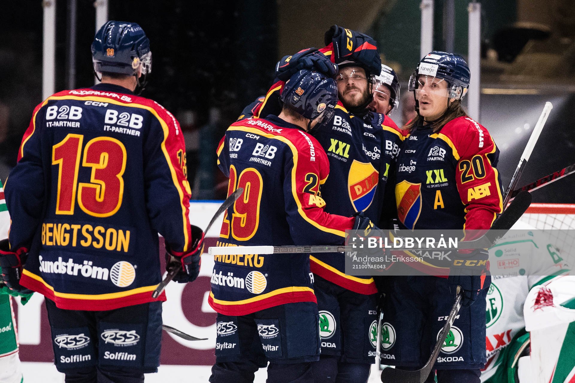 Djurgårdens Sebastian Strandberg och Marcus Sörensen