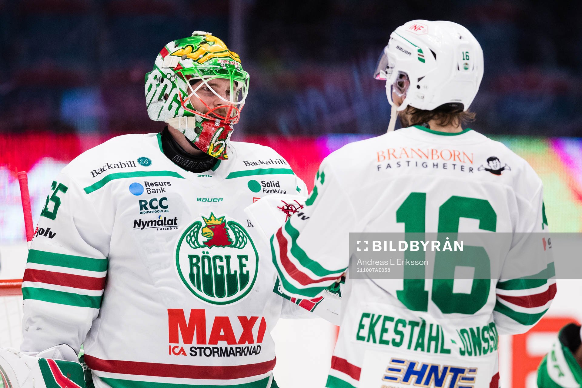 Rögles målvakt Christoffer Rifalk och Lucas