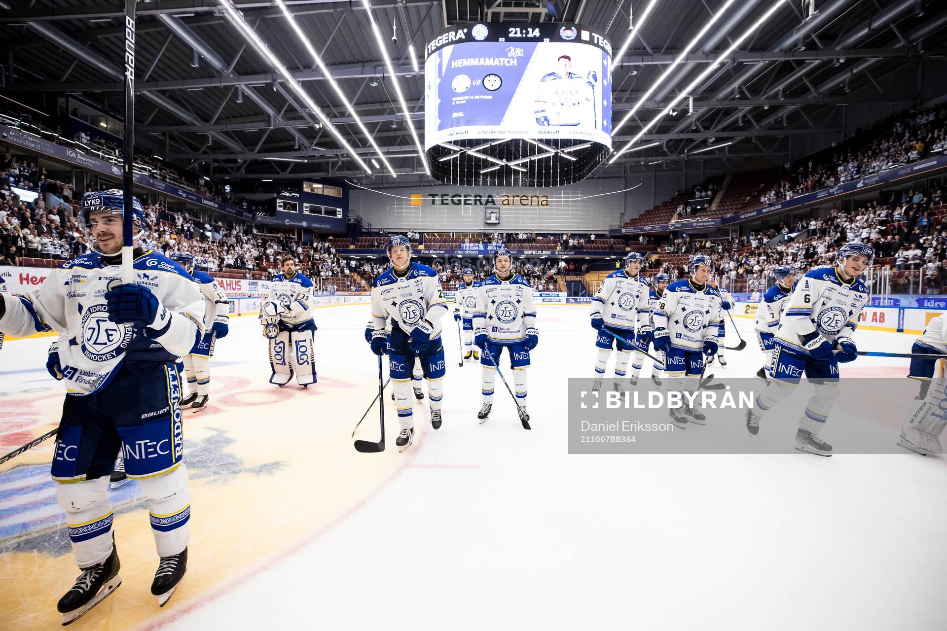 Leksands spelarna jublar
