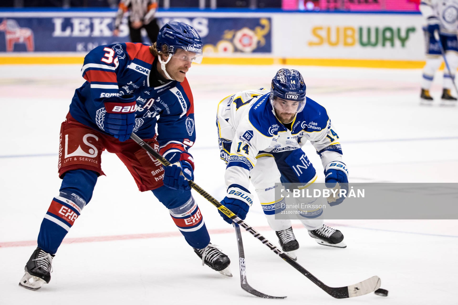 Oskarshamns Philip Samuelsson och Leksands Oskar Lang