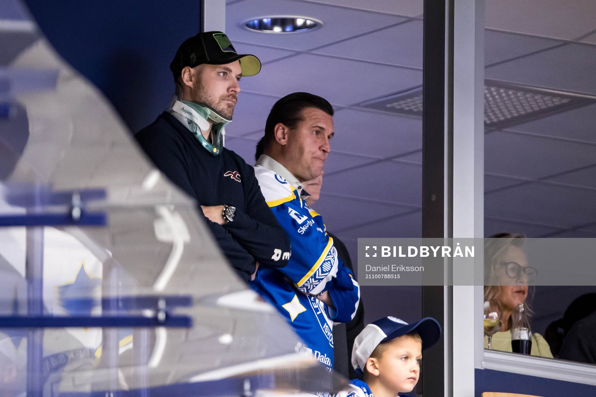 Leksands Johan Fransson på läktaren